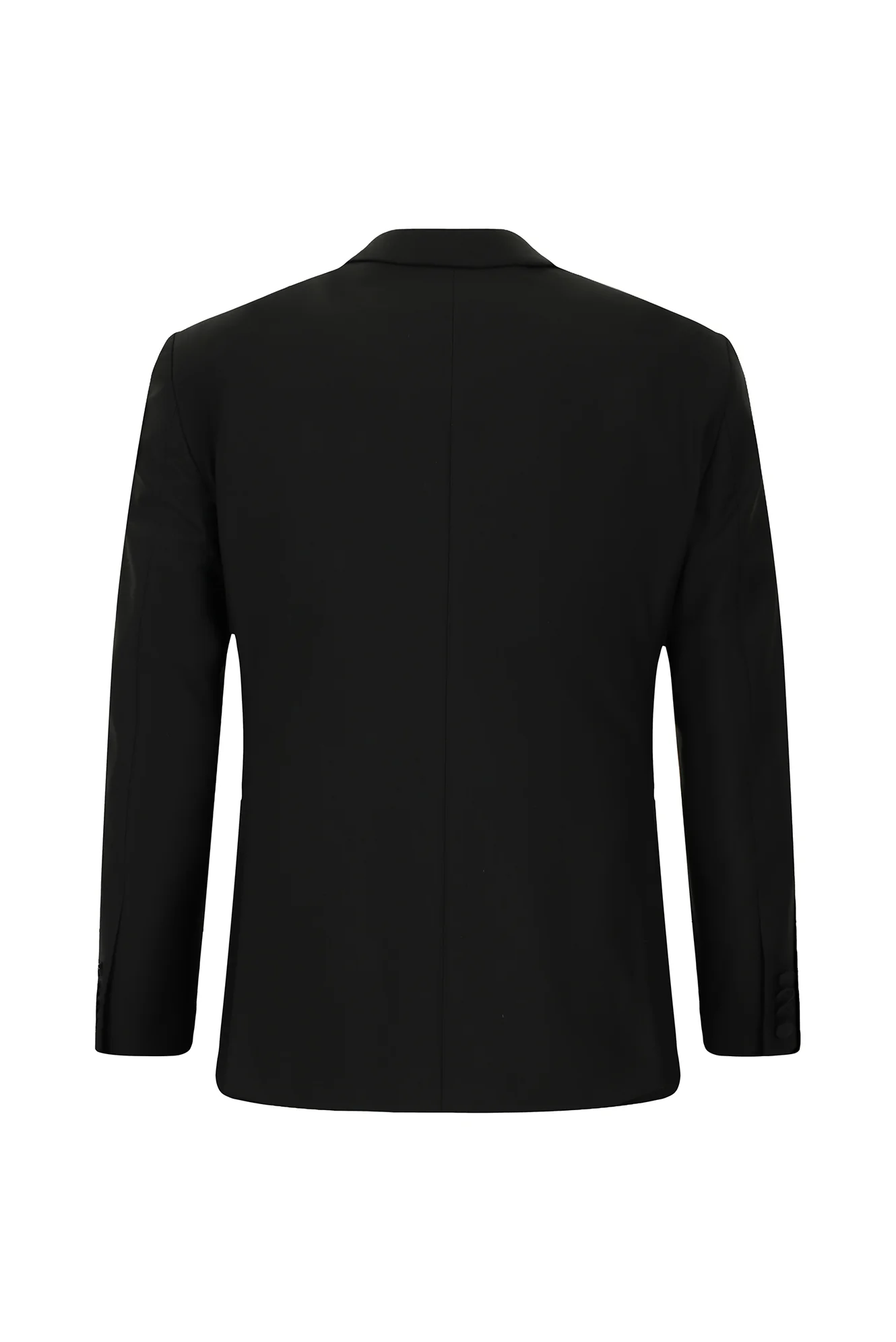 Siyah 7 Drop Slim Fit Dar Kesim Kırlangıç Yaka Smokin & Damatlık - Image 6