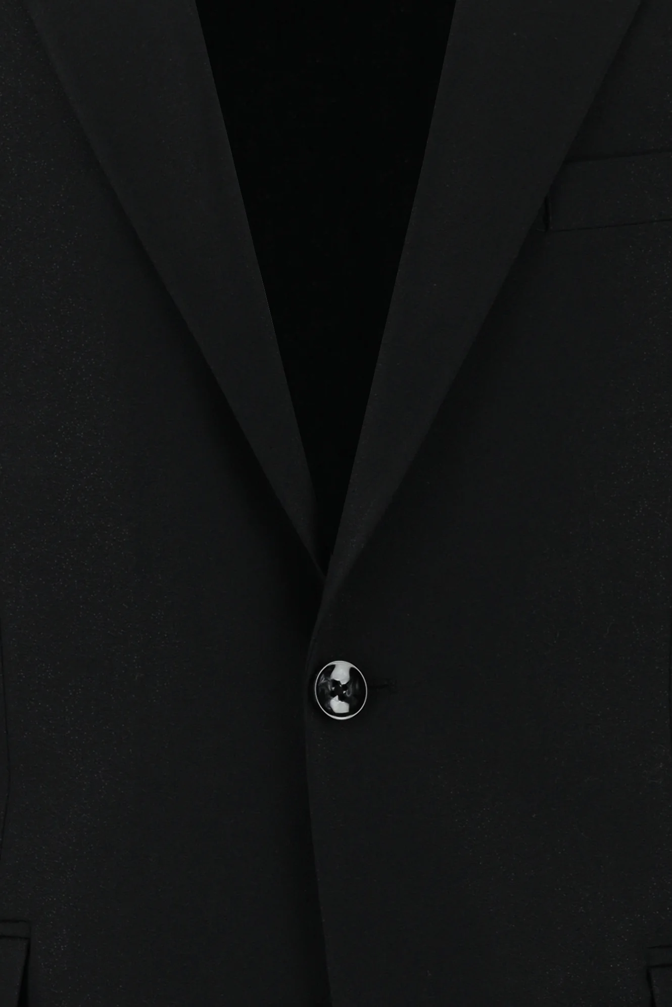 Siyah 7 Drop Slim Fit Dar Kesim Klasik Desenli Ceket - Image 3