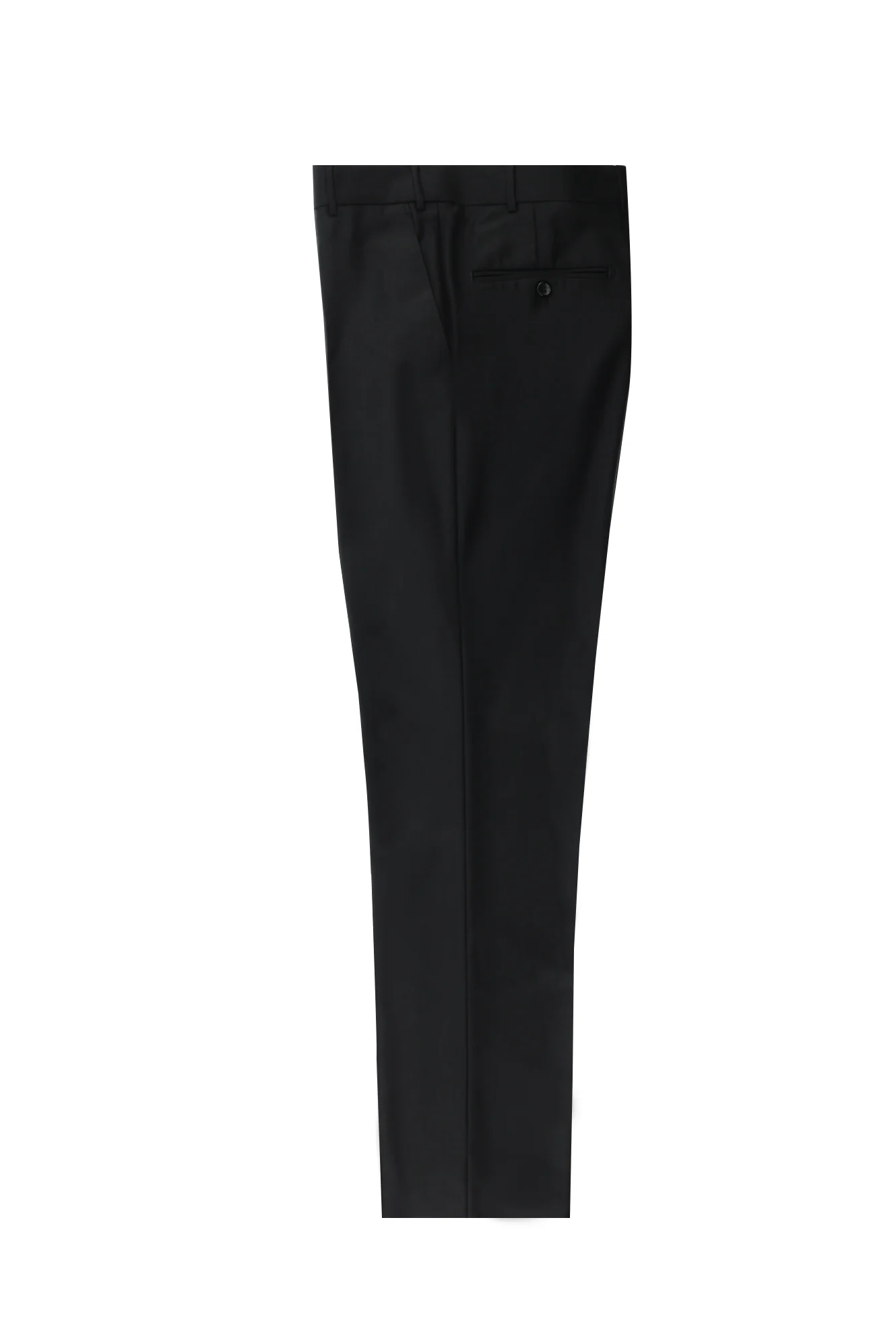 Siyah 7 Drop Slim Fit Dar Kesim Klasik Kumaş Pantolon - Image 4