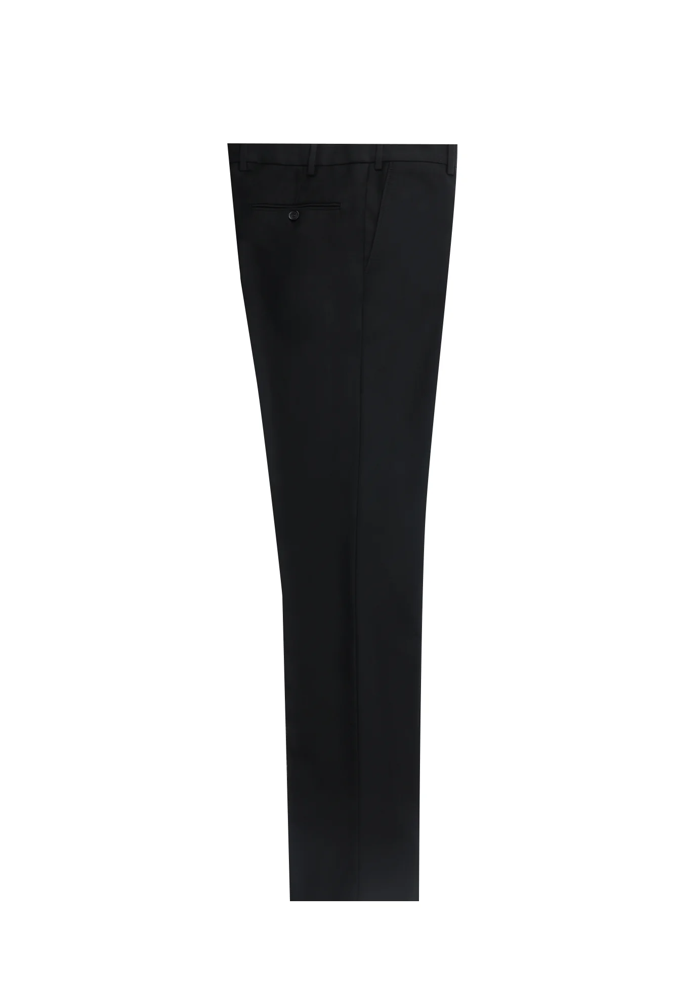 Siyah 7 Drop Slim Fit Dar Kesim Klasik Kumaş Pantolon