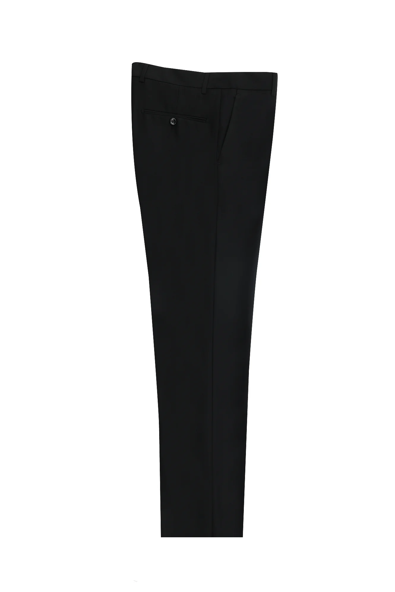 Siyah 7 Drop Slim Fit Dar Kesim Klasik Kumaş Pantolon - Image 2