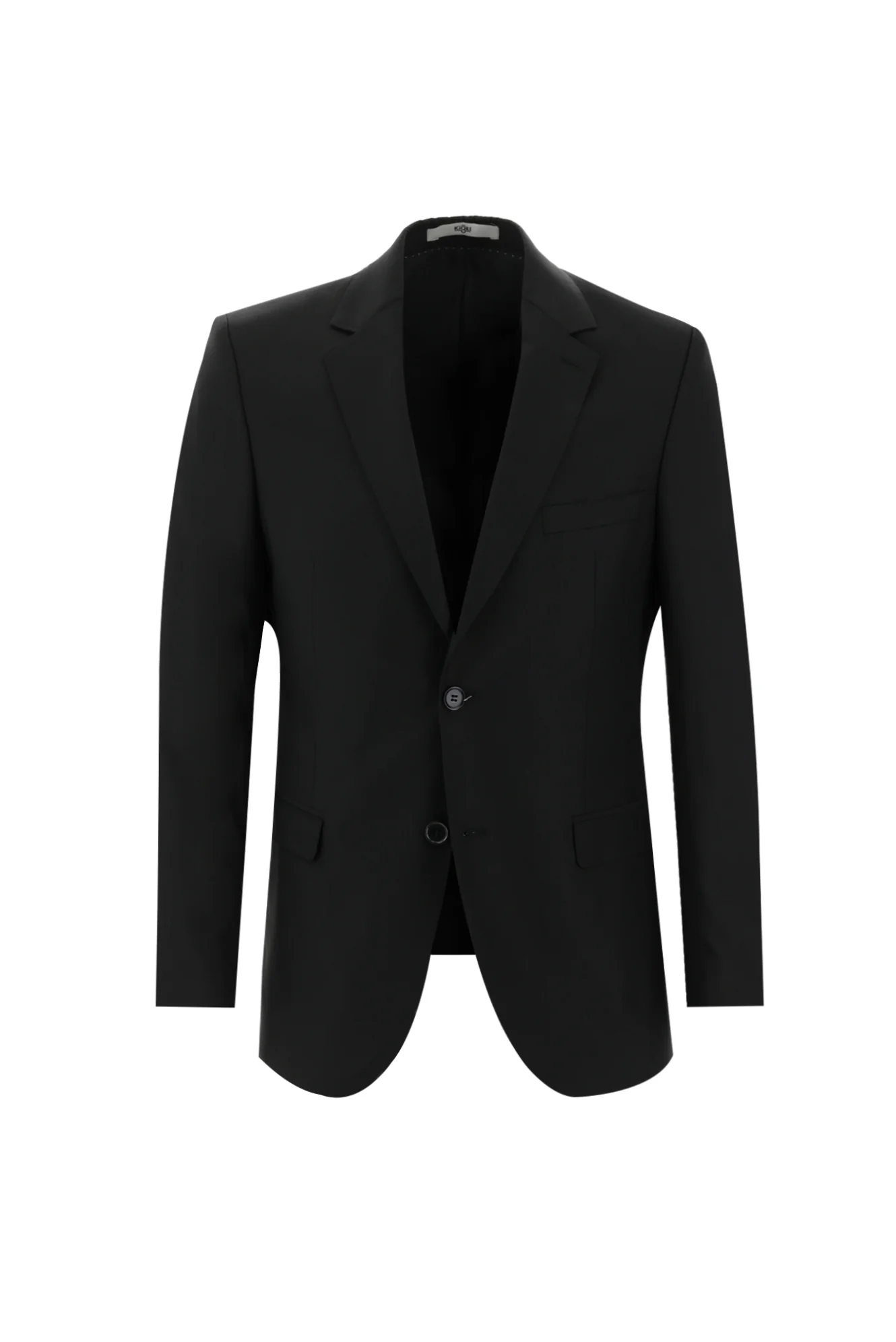 Siyah 7 Drop Slim Fit Dar Kesim Takım Elbise - Image 2