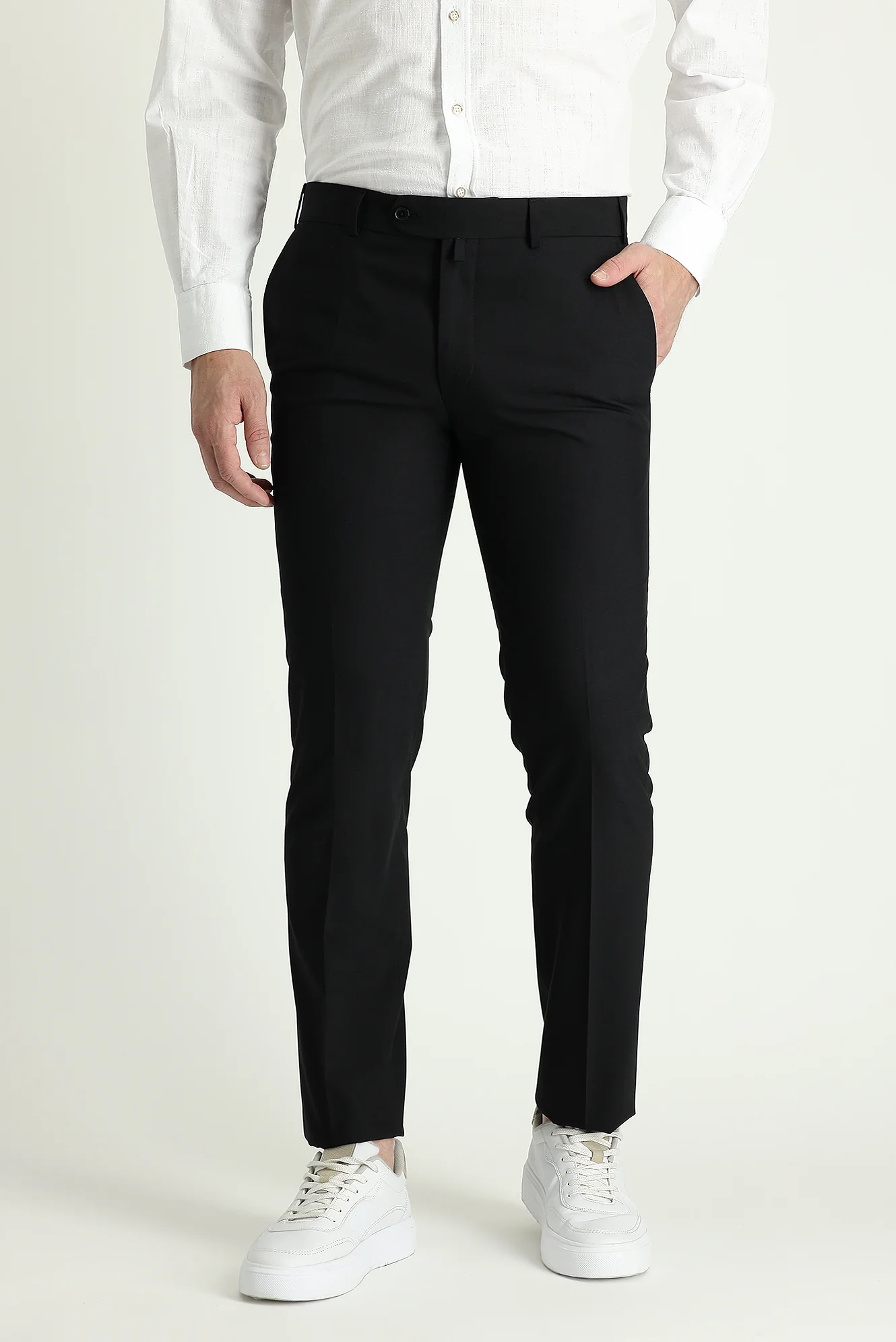 Siyah 7 Drop Slim Fit Dar Kesim Takım Elbise - Image 6