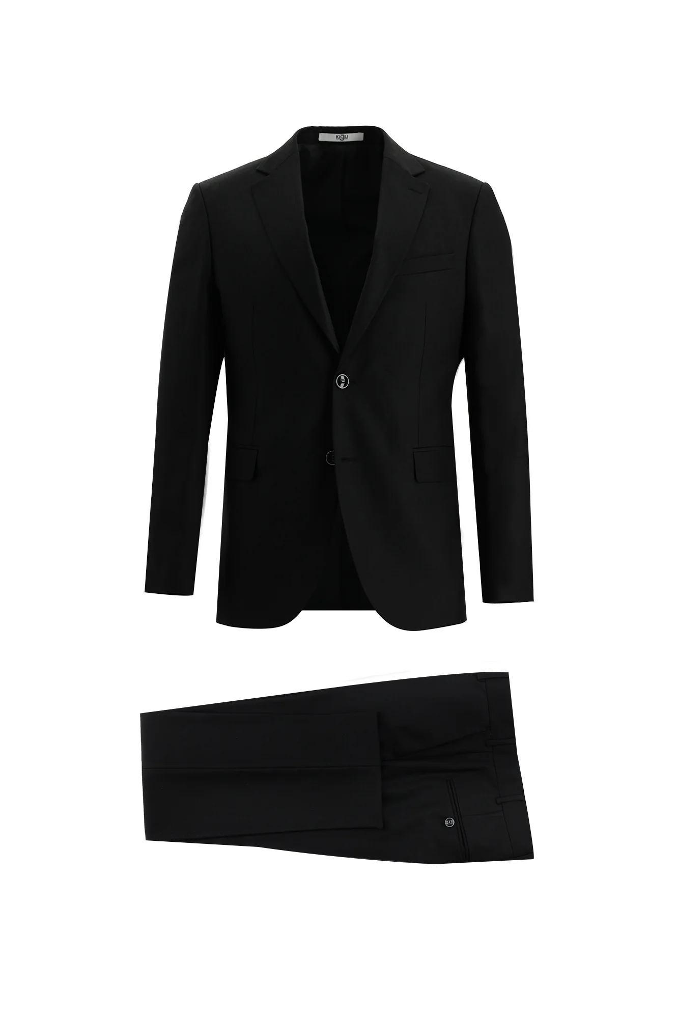 Siyah 7 Drop Slim Fit Dar Kesim Takım Elbise