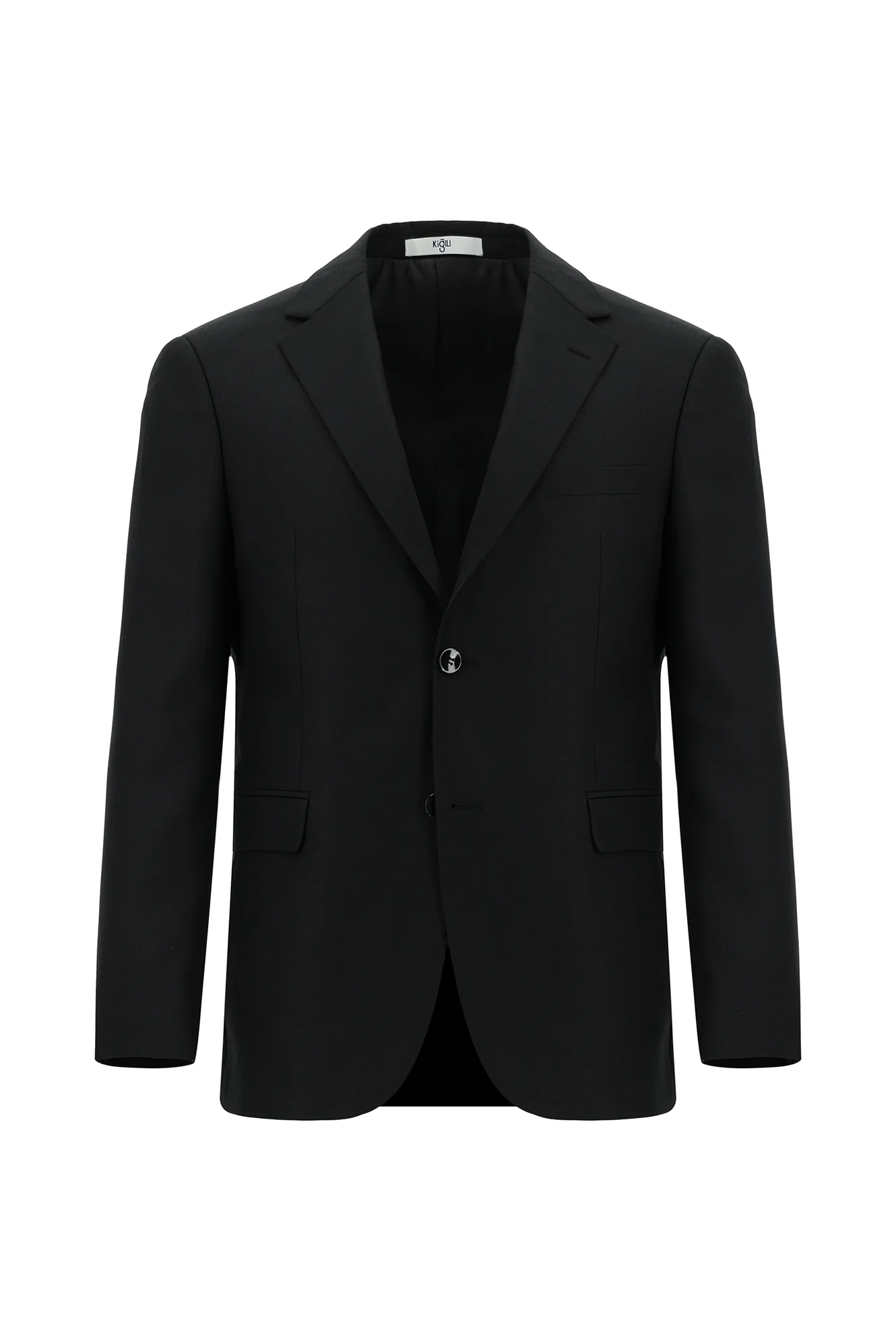 Siyah 7 Drop Slim Fit Dar Kesim Takım Elbise - Image 2
