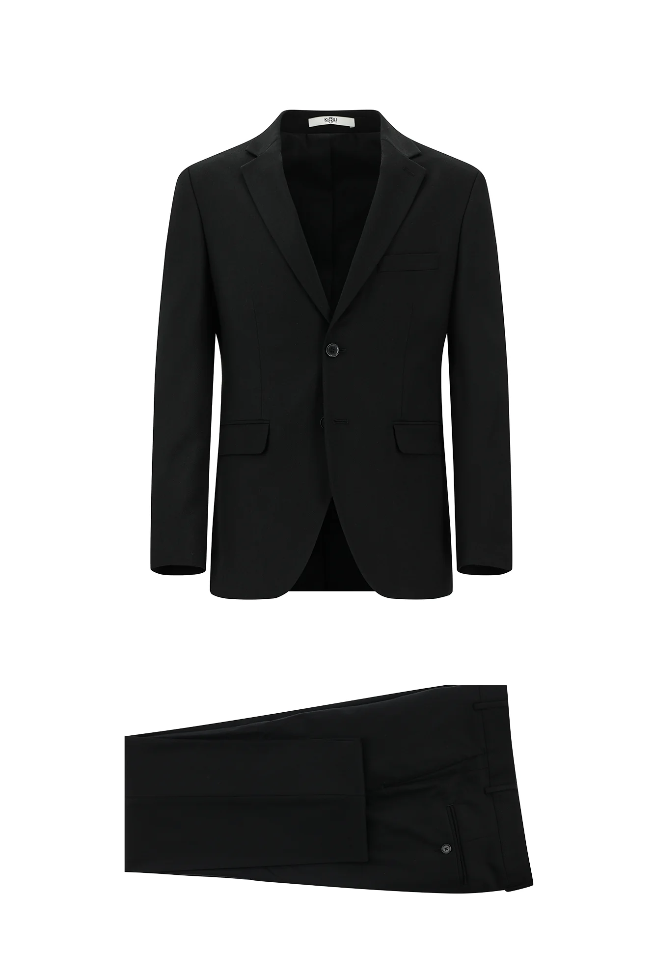 Siyah 7 Drop Slim Fit Dar Kesim Takım Elbise