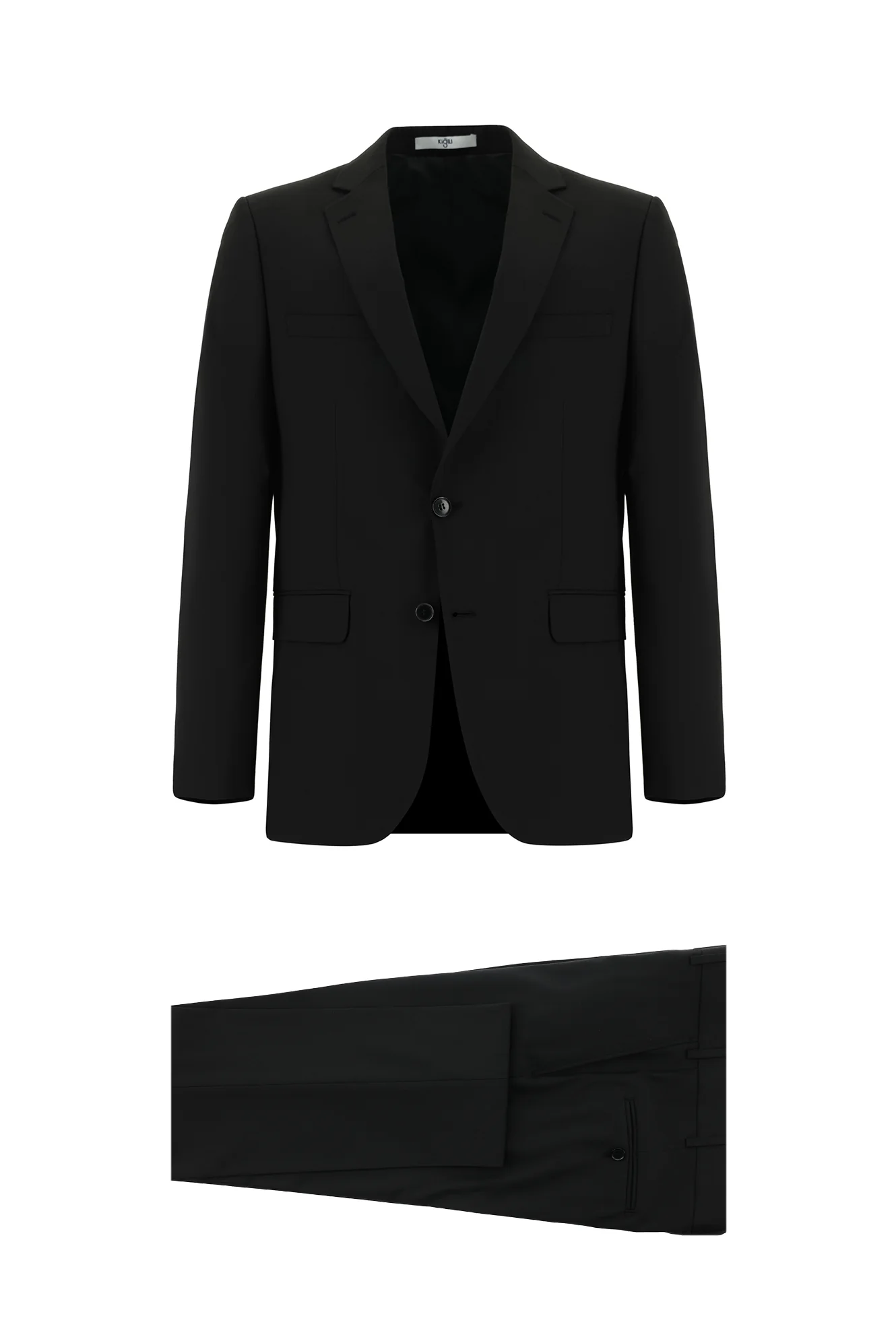 Siyah 7 Drop Slim Fit Dar Kesim Takım Elbise