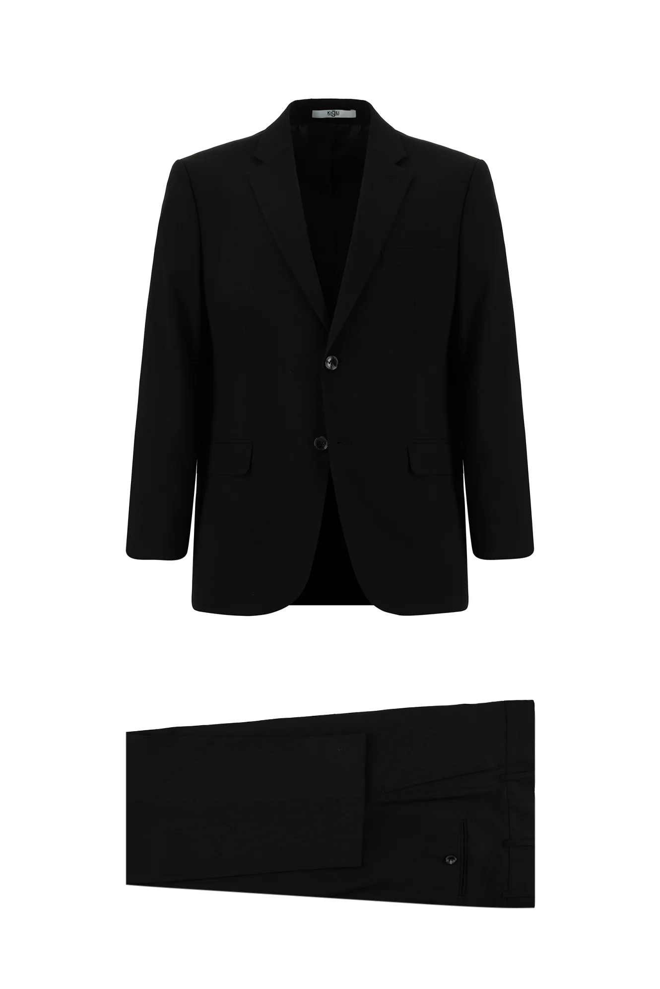 Siyah 7 Drop Slim Fit Dar Kesim Takım Elbise