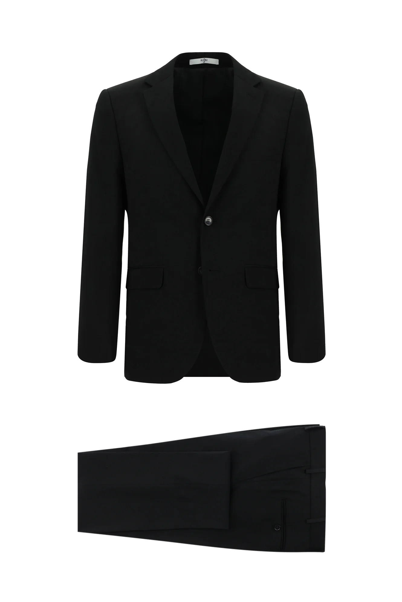 Siyah 7 Drop Slim Fit Dar Kesim Takım Elbise