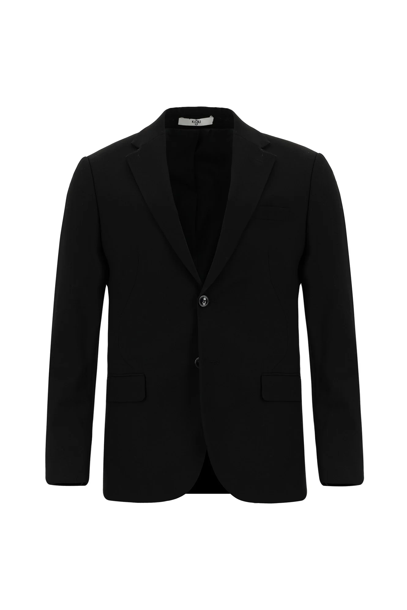 Siyah 7 Drop Slim Fit Dar Kesim Takım Elbise - Image 2