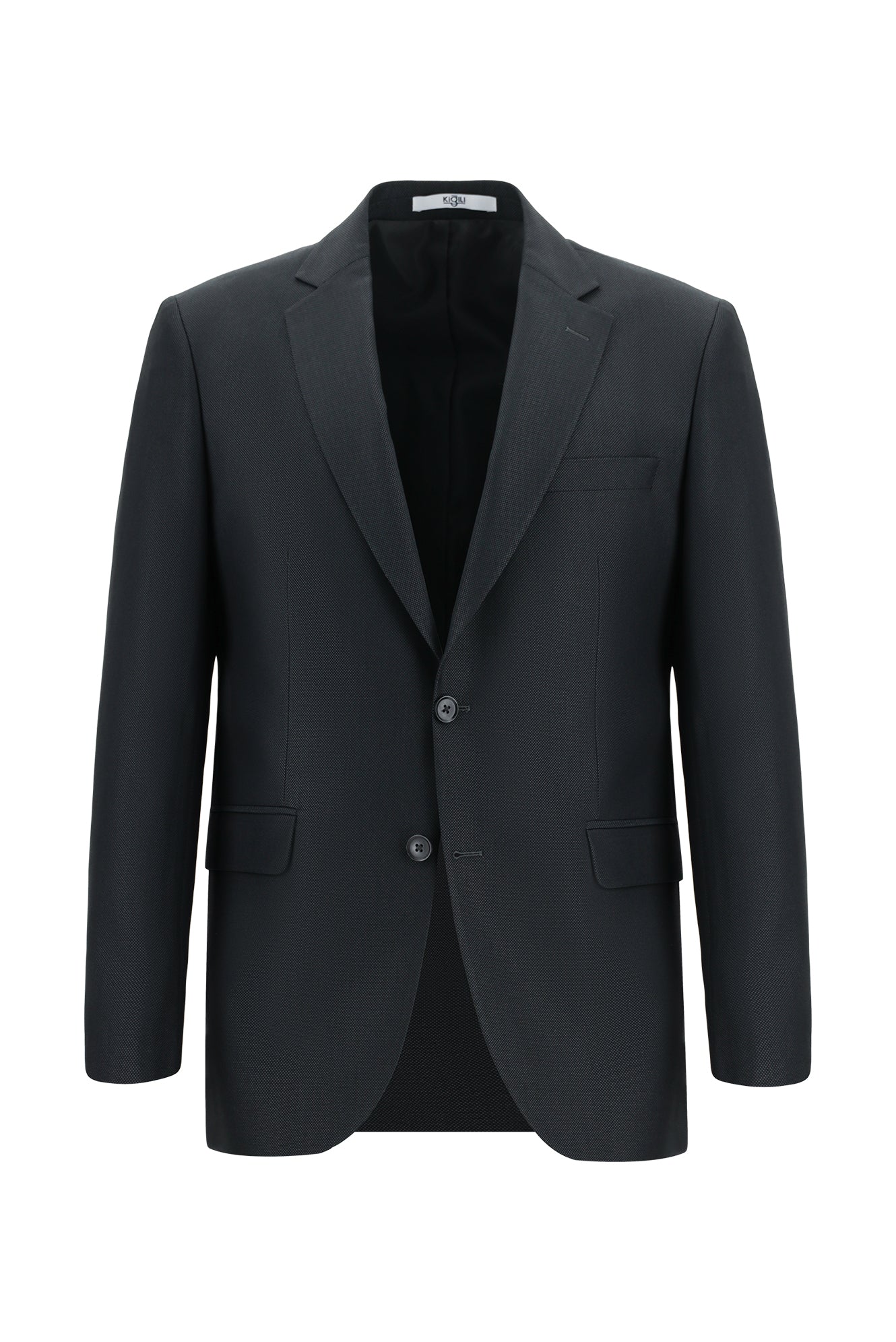 Siyah 7 Drop Slim Fit Dar Kesim Takım Elbise - Image 2