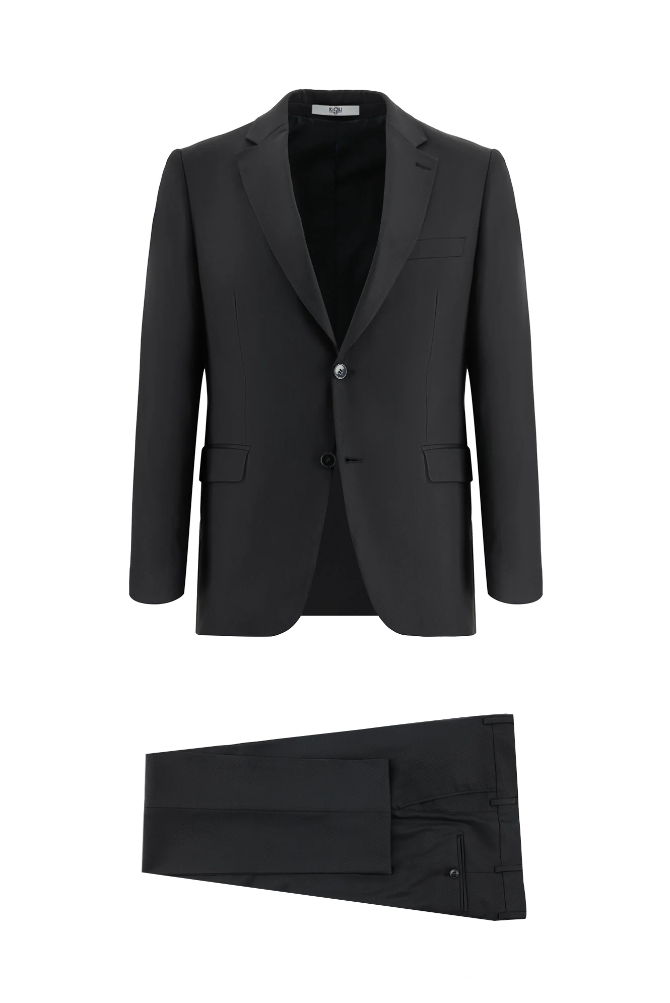 Siyah 7 Drop Slim Fit Dar Kesim Takım Elbise