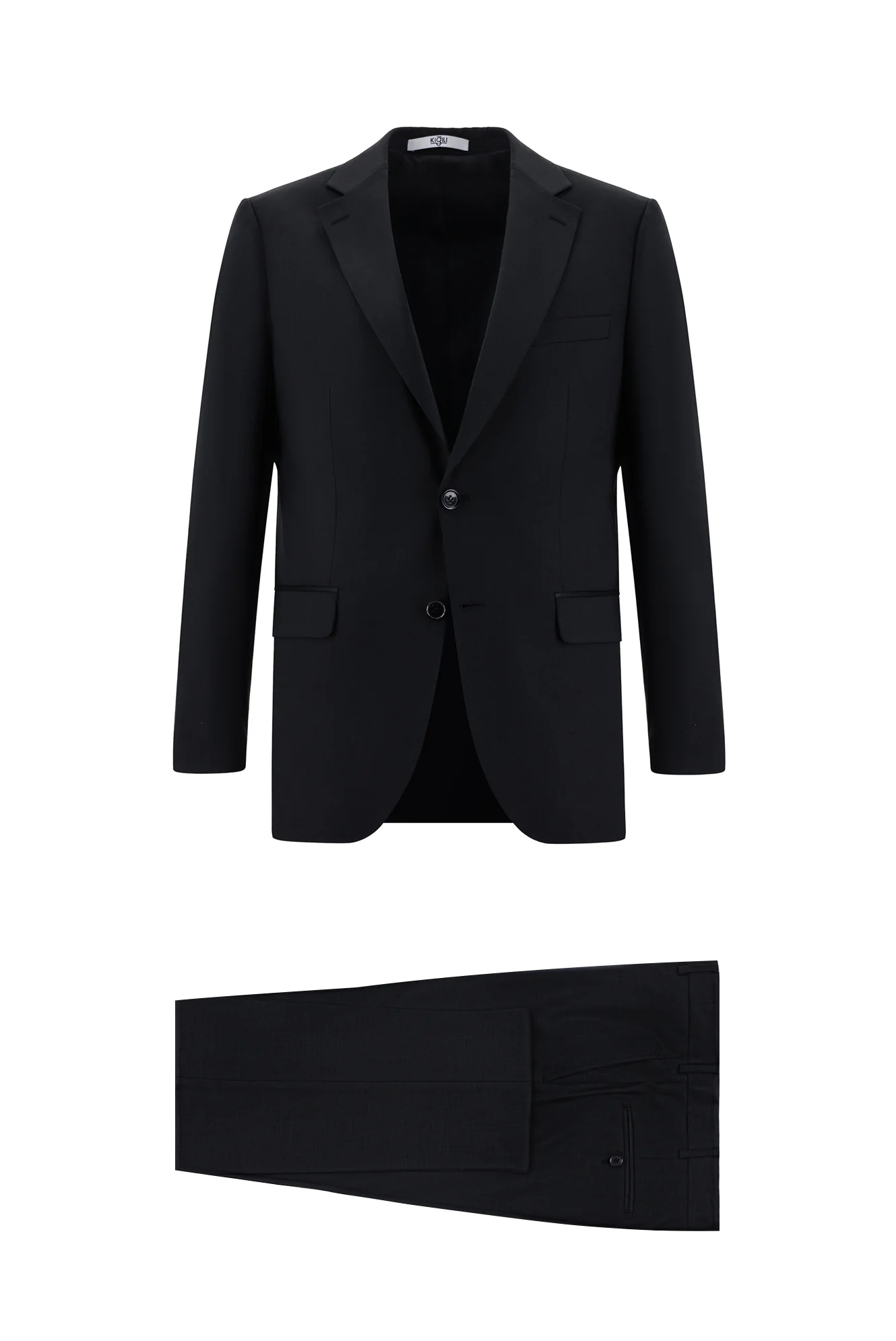 Siyah 7 Drop Slim Fit Dar Kesim Takım Elbise