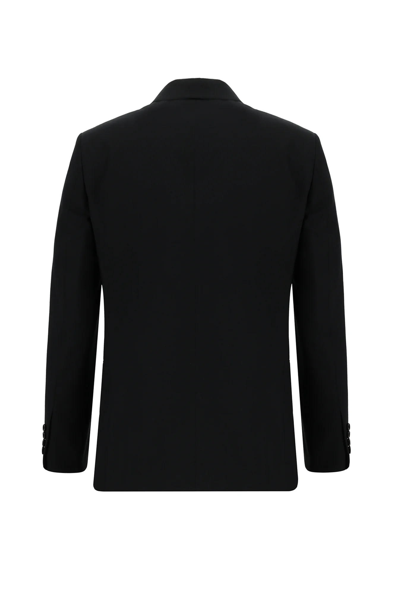 Siyah 7 Drop Slim Fit Dar Kesim Yelekli Takım Elbise - Image 3