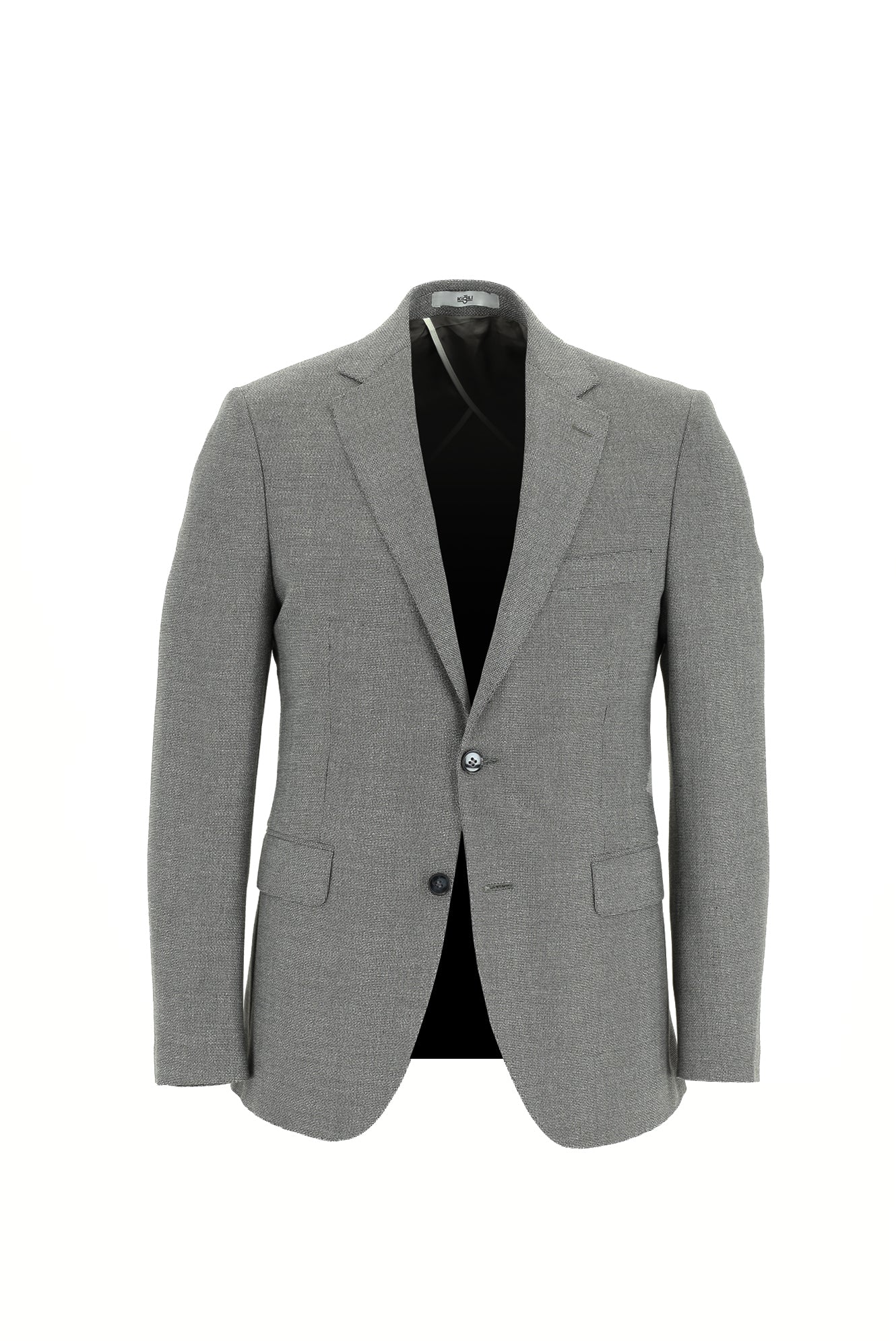 Siyah 7 Drop Slim Fit Dar Kesim Kombinli Takım Elbise - Image 2