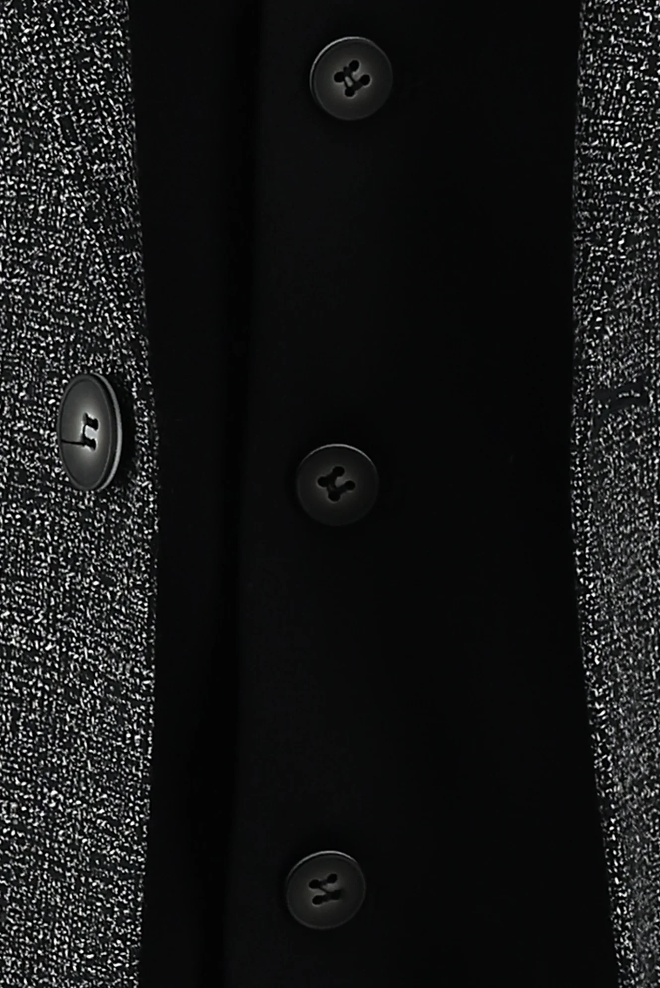 Siyah 7 Drop Slim Fit Dar Kesim Kombinli Yelekli Keten Takım Elbise - Image 6