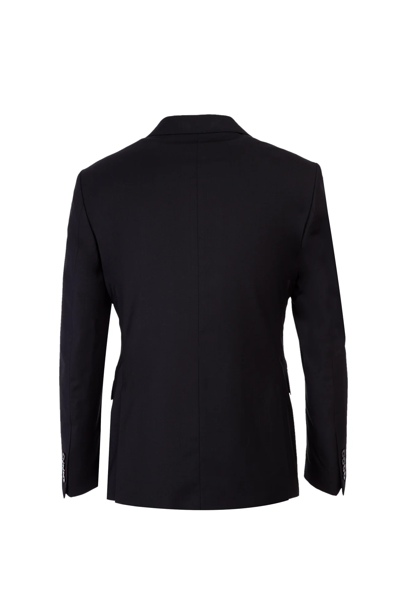 Siyah 7 Drop Slim Fit Dar Kesim Kruvaze Takım Elbise - Image 3