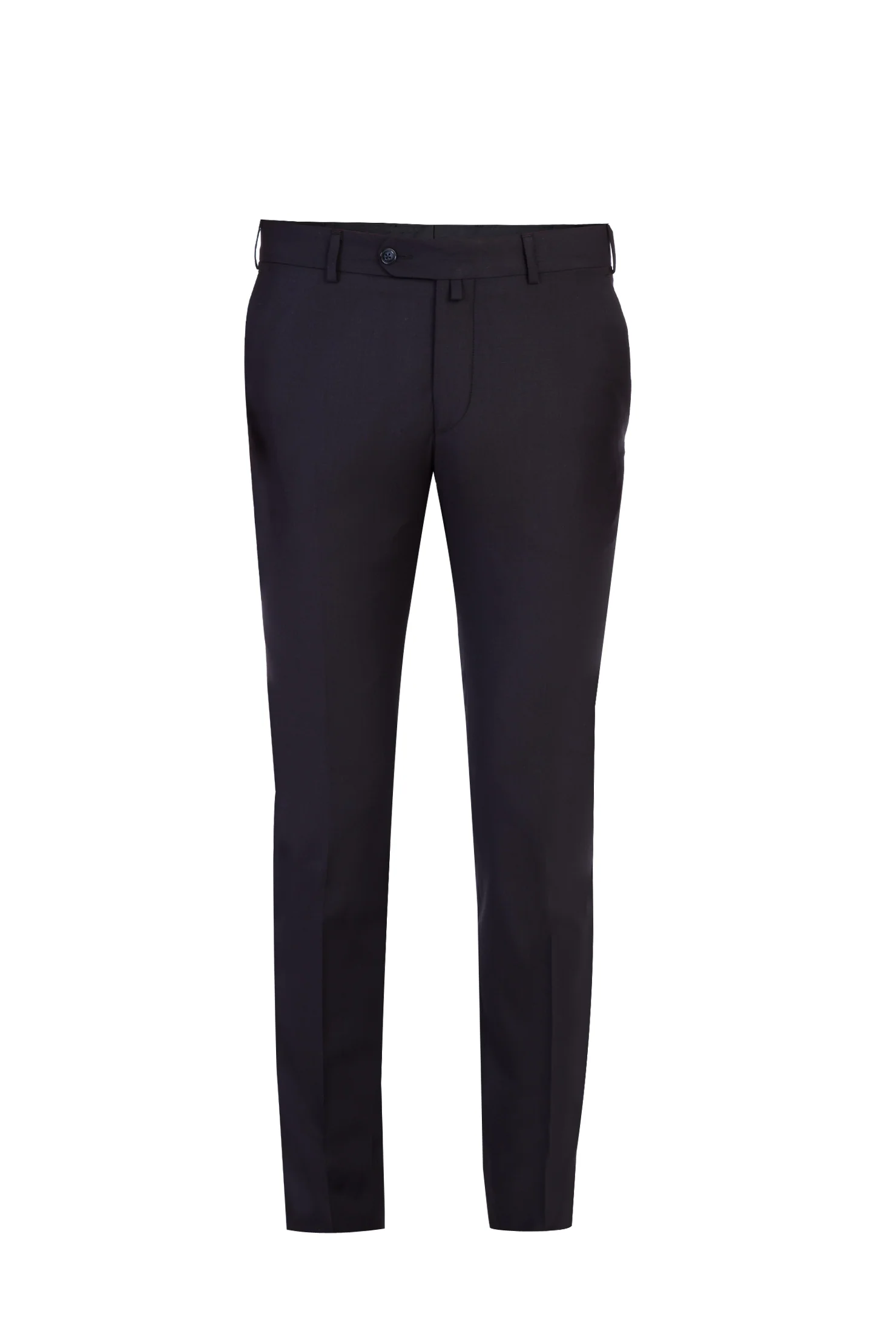 Siyah 7 Drop Slim Fit Dar Kesim Likralı Klasik Kumaş Pantolon