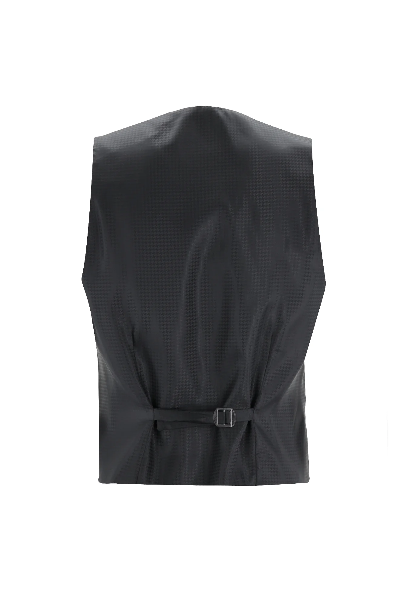 Siyah 7 Drop Slim Fit Dar Kesim Mono Yaka Yelekli Smokin & Damatlık - Image 5