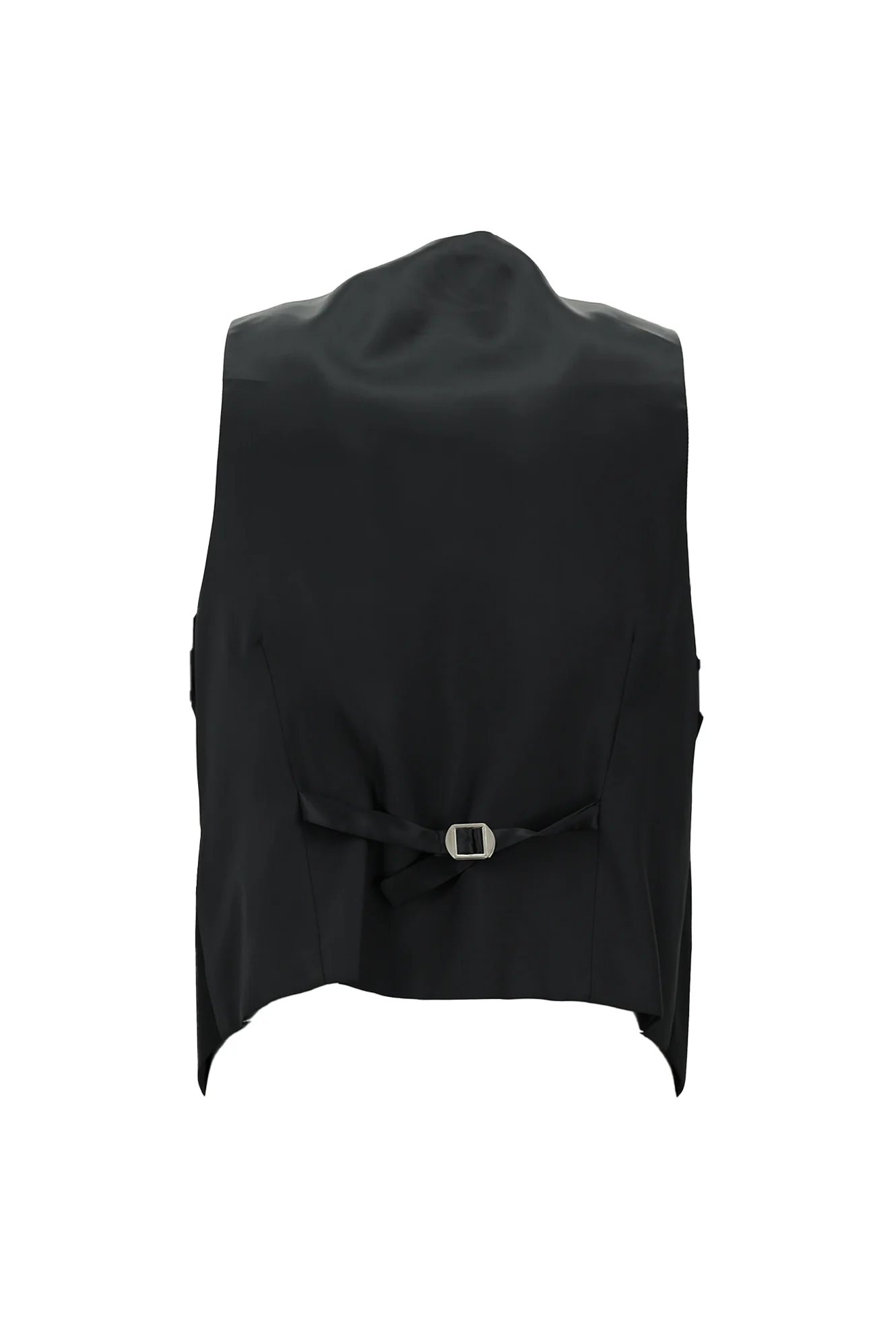 Siyah 7 Drop Slim Fit Dar Kesim Mono Yaka Yelekli Smokin & Damatlık - Image 4