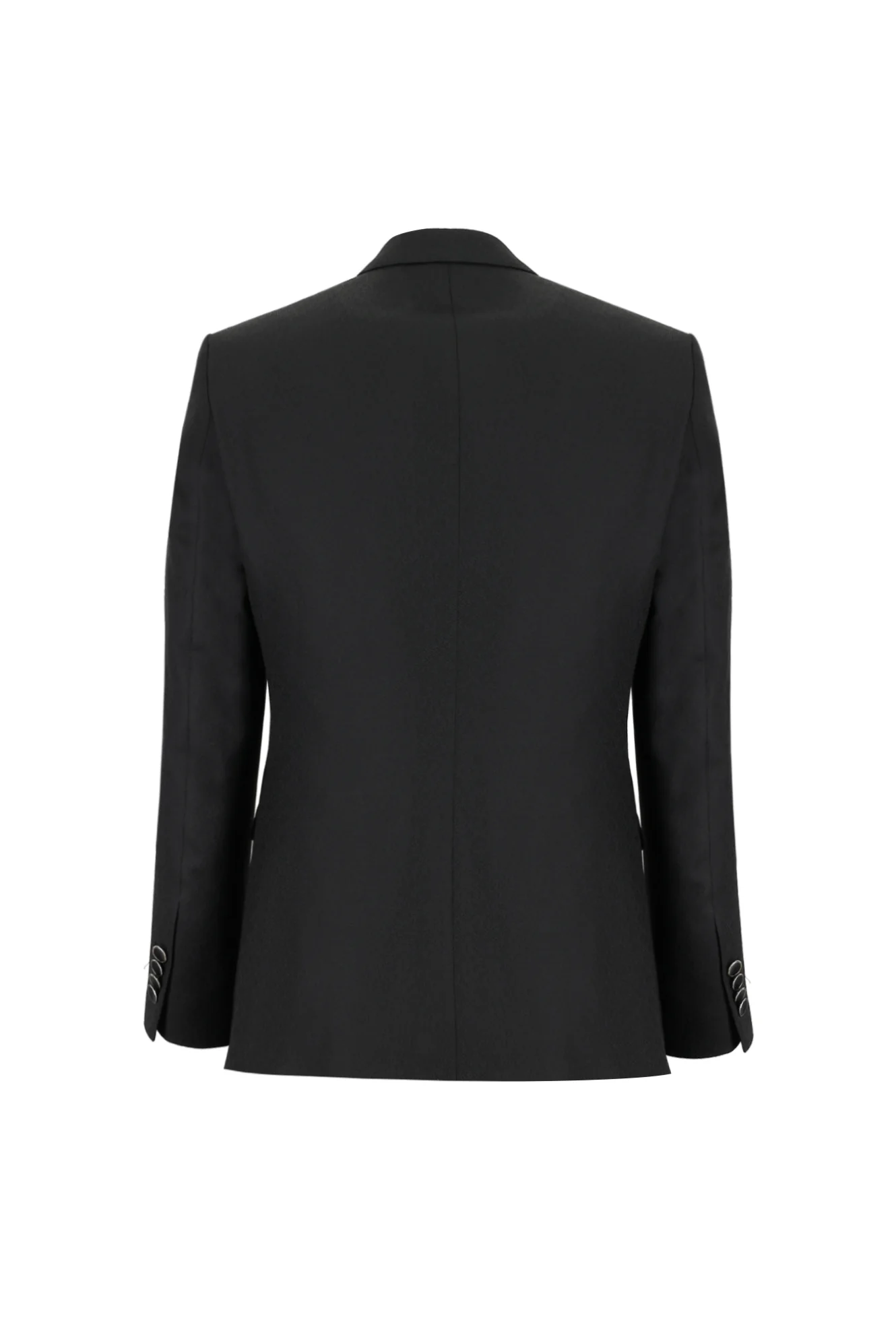 Siyah 7 Drop Slim Fit Dar Kesim Mono Yaka Yelekli Smokin & Damatlık - Image 3