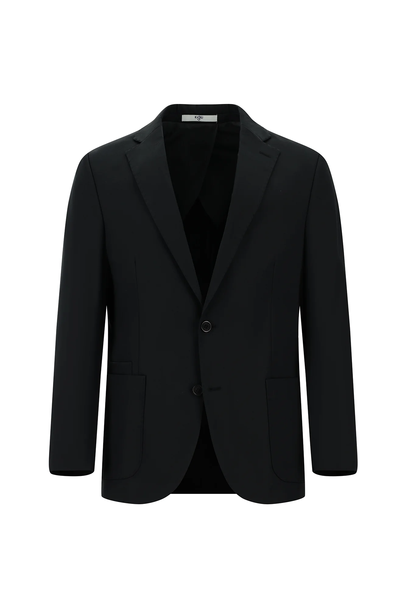 Siyah 7 Drop Slim Fit Dar Kesim Pamuklu Takım Elbise - Image 2