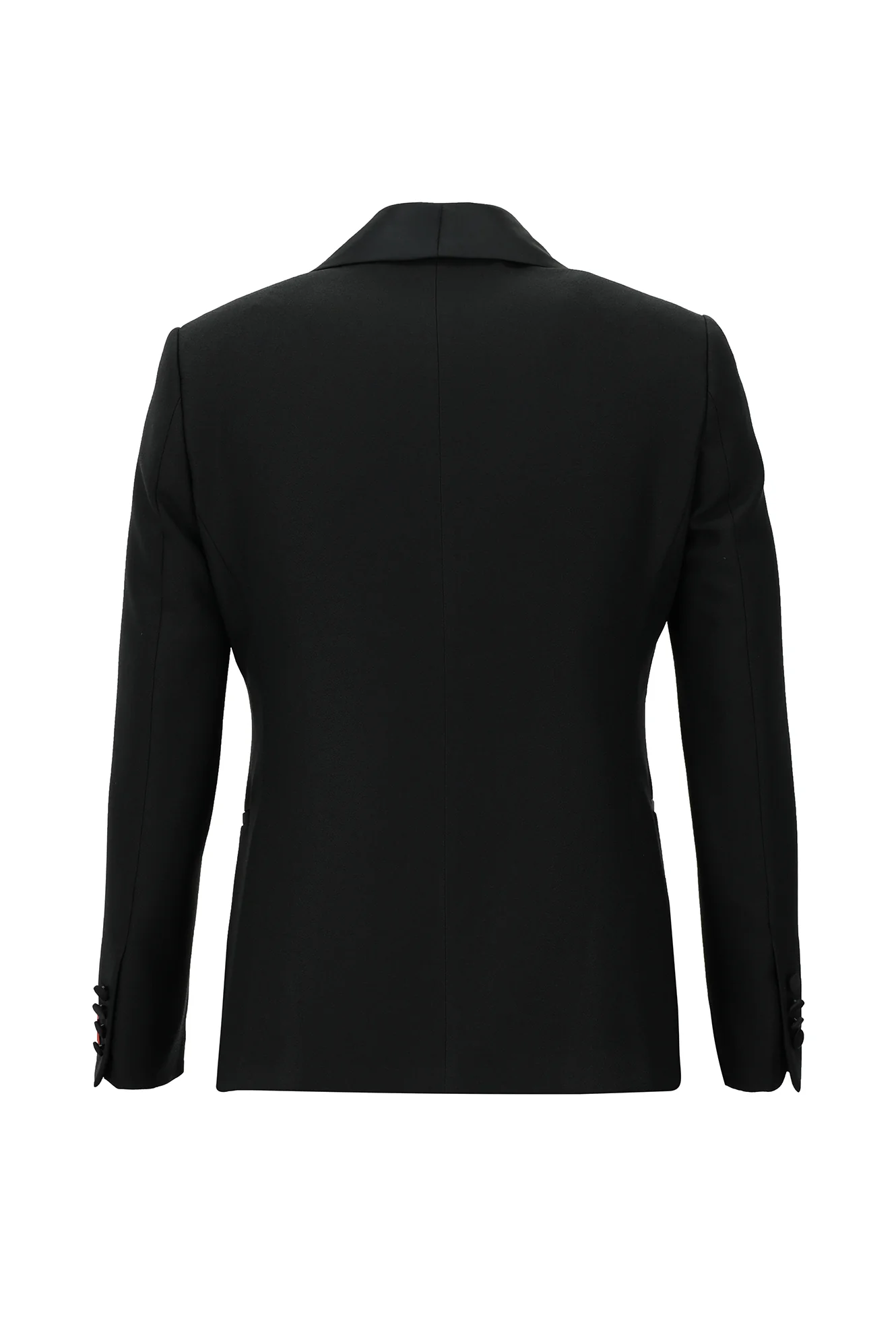 Siyah 7 Drop Slim Fit Dar Kesim Şal Yaka Smokin & Damatlık - Image 3