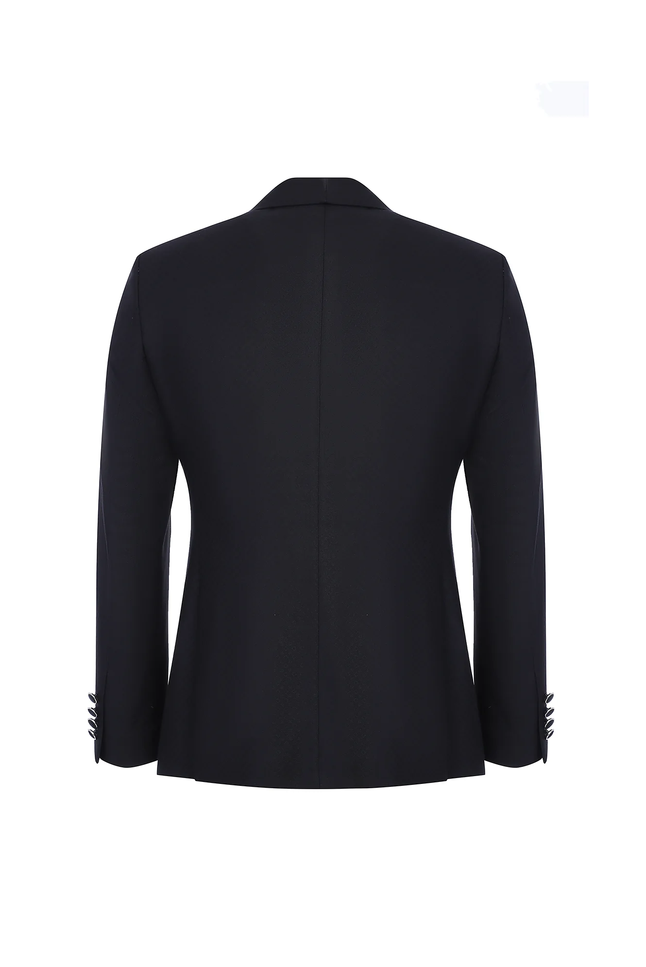 Siyah 7 Drop Slim Fit Dar Kesim Şal Yaka Smokin & Damatlık - Image 3