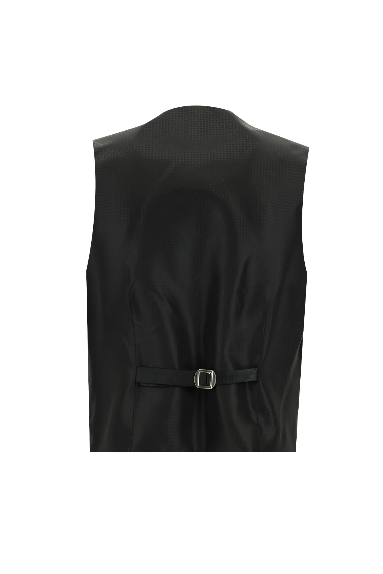 Siyah 7 Drop Slim Fit Dar Kesim Şal Yaka Yelekli Smokin & Damatlık - Image 5