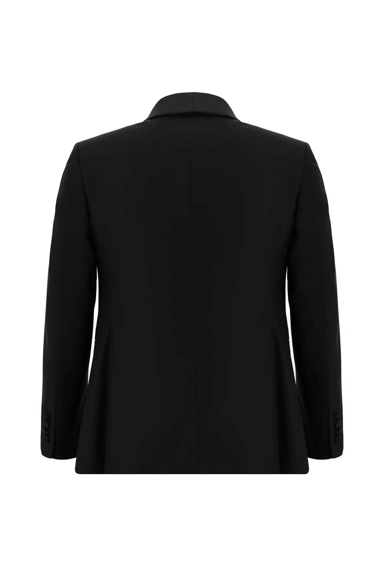 Siyah 7 Drop Slim Fit Dar Kesim Şal Yaka Yelekli Smokin & Damatlık - Image 3