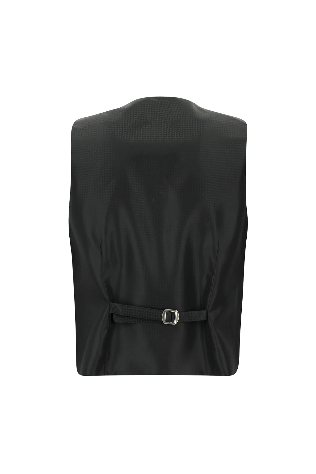 Siyah 7 Drop Slim Fit Dar Kesim Şal Yaka Yelekli Smokin & Damatlık - Image 5