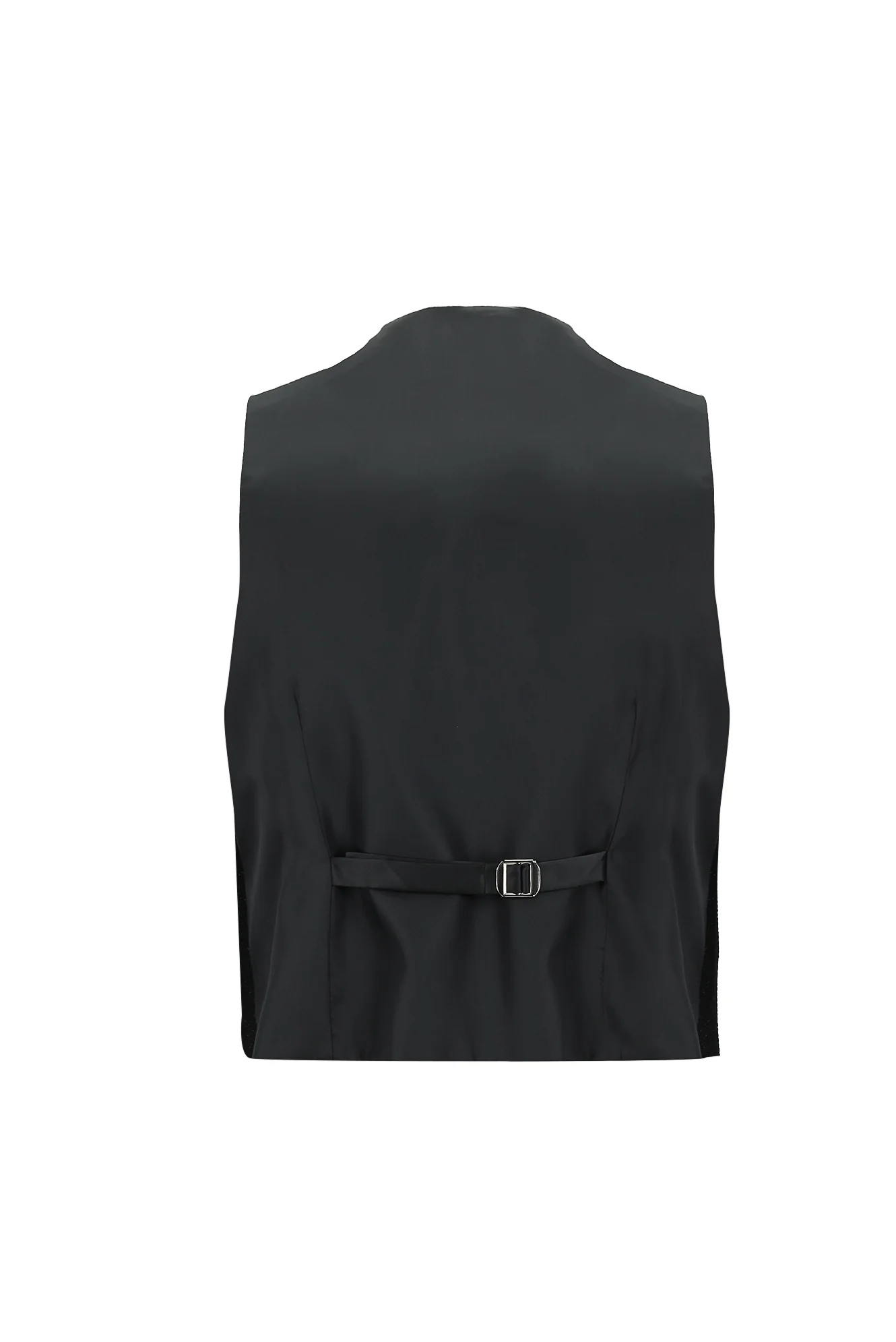 Siyah 7 Drop Slim Fit Dar Kesim Şal Yaka Yelekli Smokin & Damatlık - Image 5
