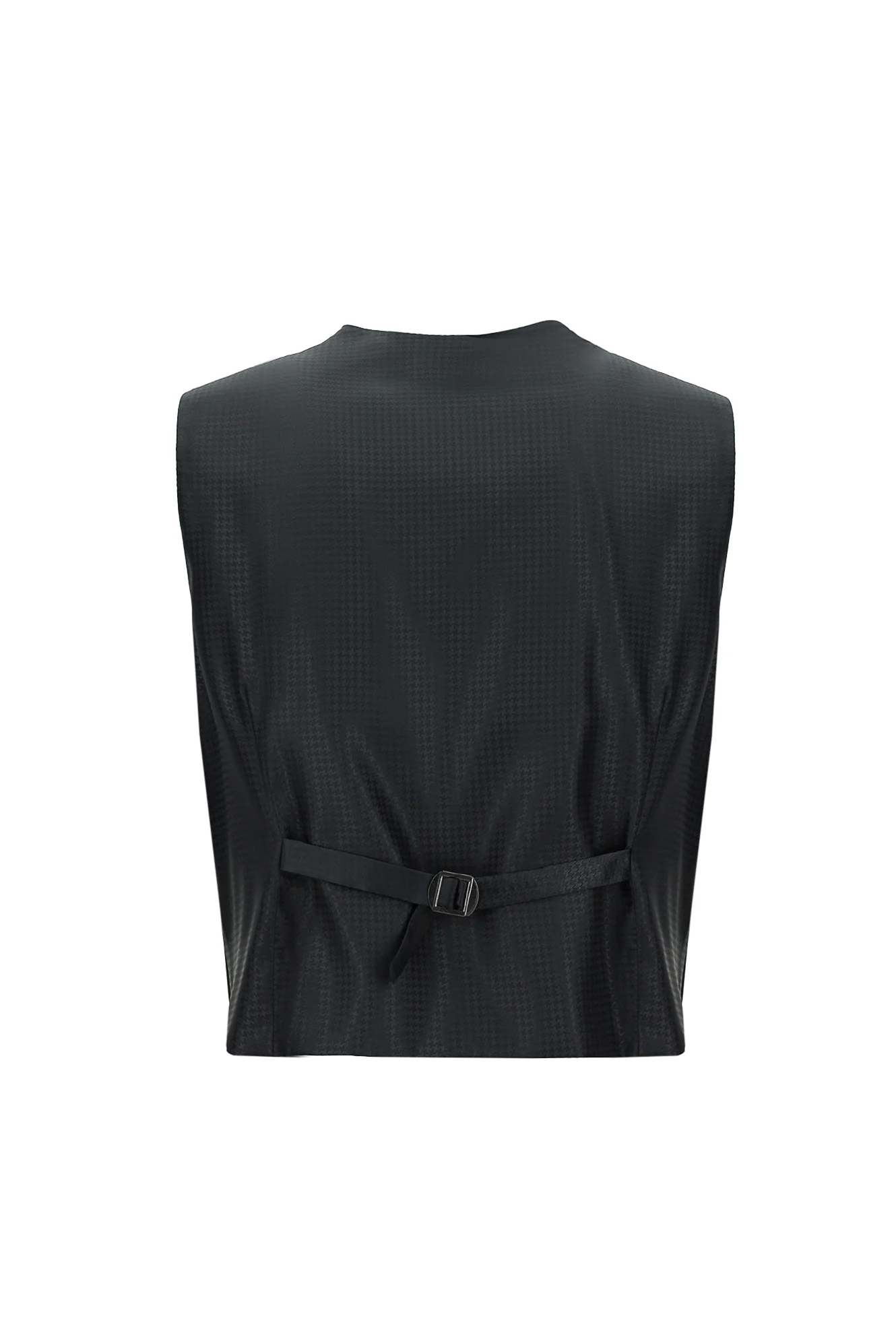 Siyah 7 Drop Slim Fit Dar Kesim Şal Yaka Yelekli Smokin & Damatlık - Image 5