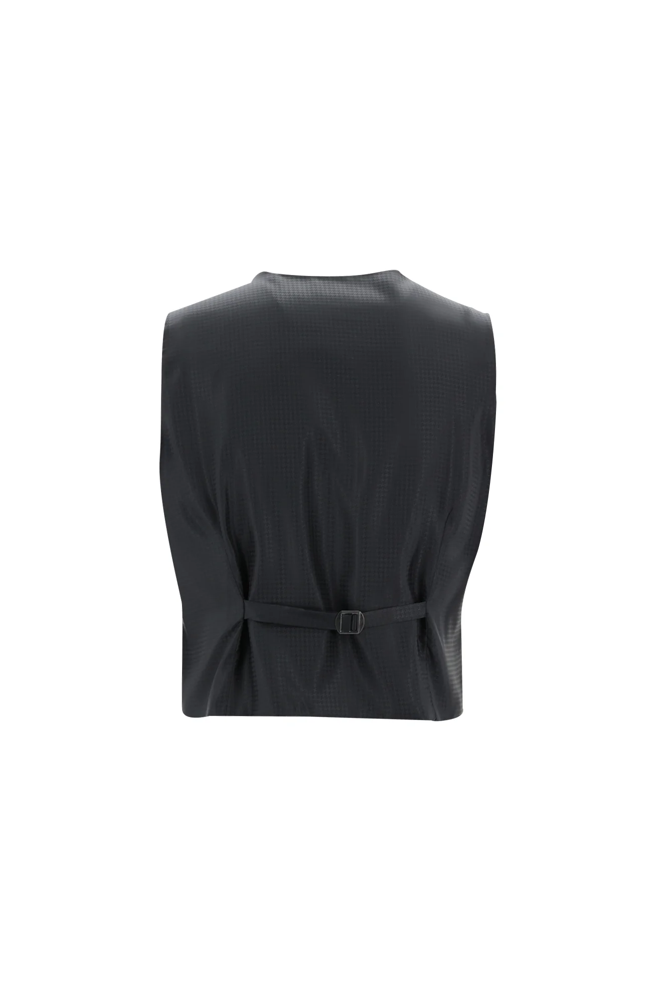 Siyah 7 Drop Slim Fit Dar Kesim Şal Yaka Yelekli Smokin & Damatlık - Image 5