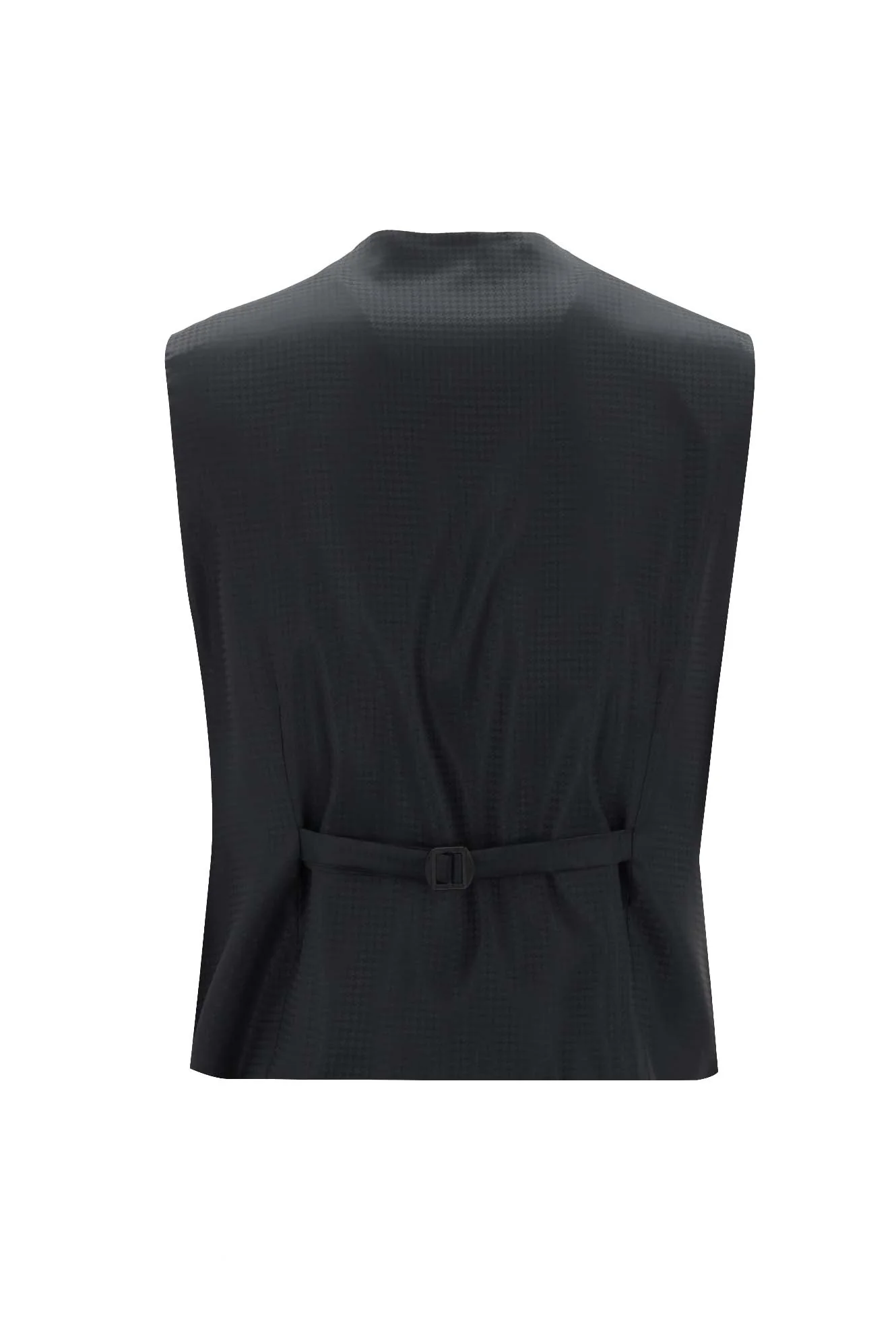 Siyah 7 Drop Slim Fit Dar Kesim Şal Yaka Yelekli Smokin & Damatlık - Image 5