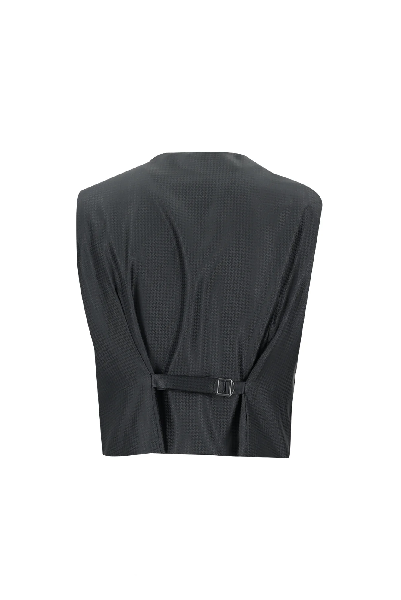 Siyah 7 Drop Slim Fit Dar Kesim Şal Yaka Yelekli Smokin & Damatlık - Image 5