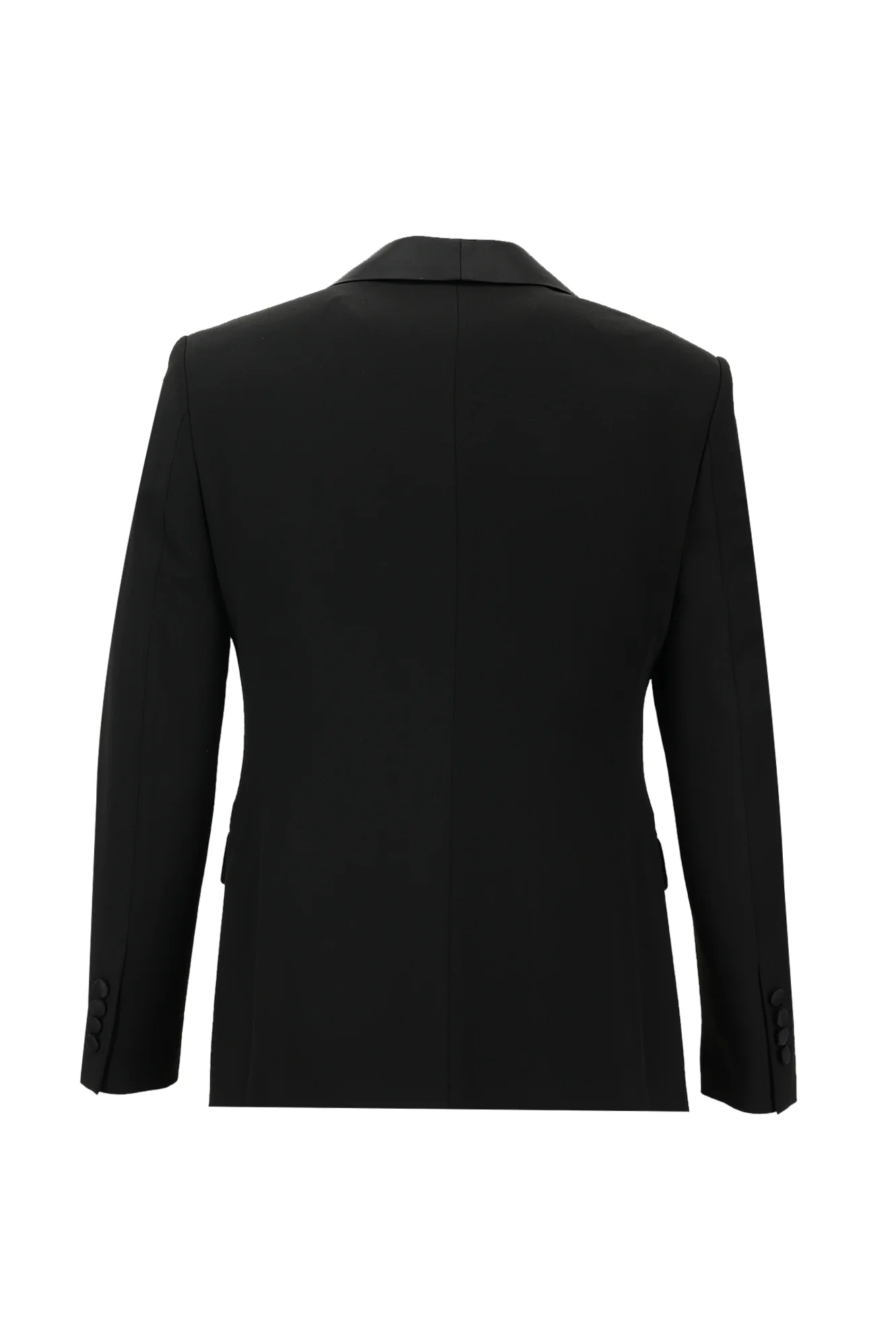 Siyah 7 Drop Slim Fit Dar Kesim Şal Yaka Yelekli Smokin & Damatlık - Image 3