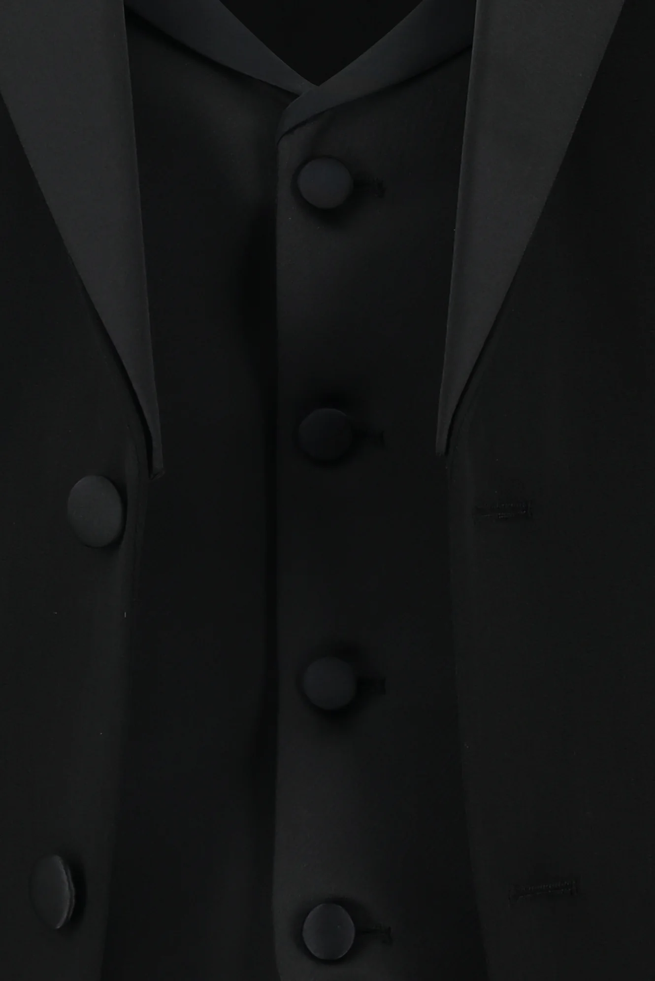 Siyah 7 Drop Slim Fit Dar Kesim Şal Yaka Yelekli Smokin & Damatlık - Image 6