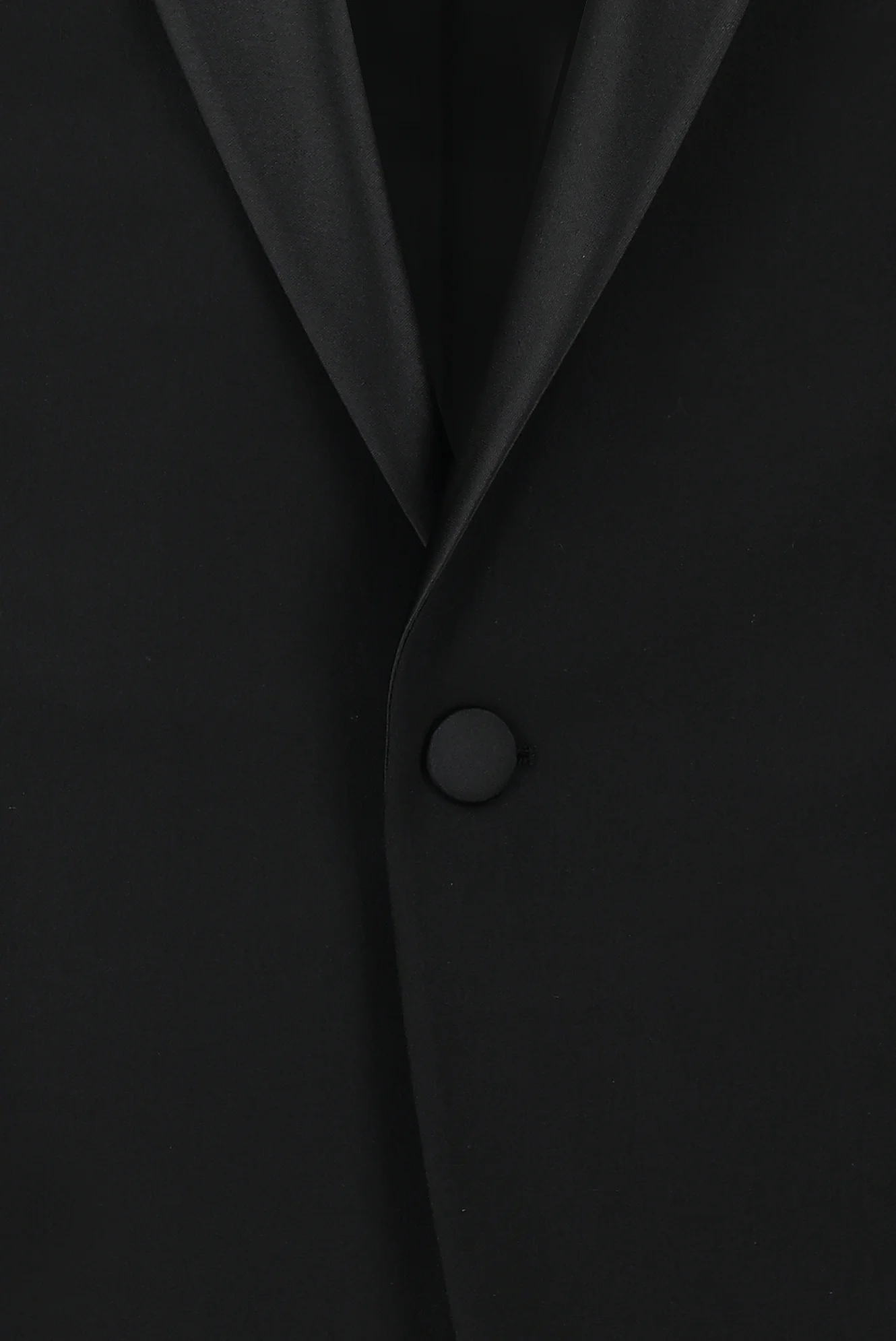 Siyah 7 Drop Slim Fit Dar Kesim Şal Yaka Yünlü Smokin & Damatlık - Image 4