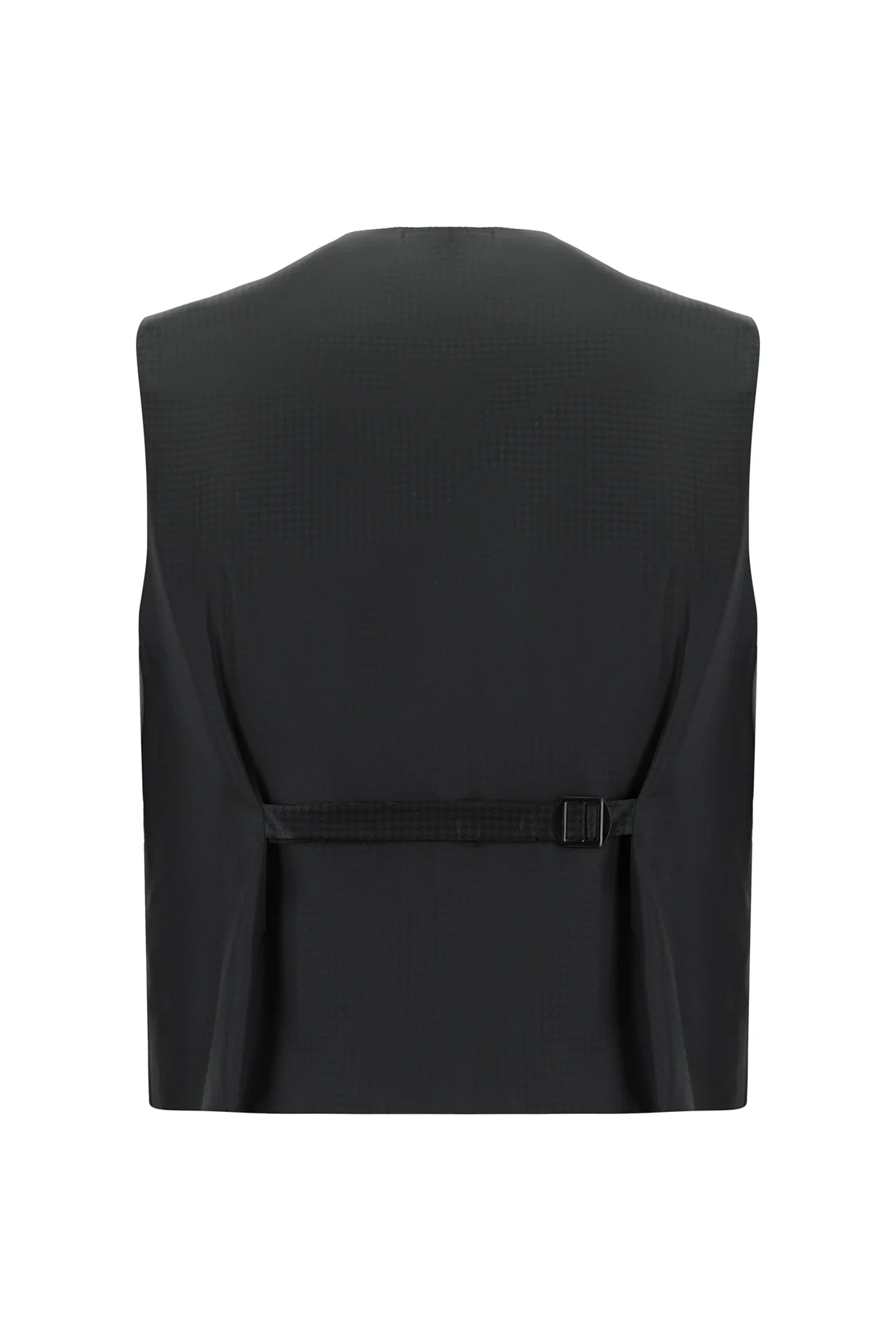 Siyah 7 Drop Slim Fit Dar Kesim Şal Yaka Yünlü Yelekli Smokin & Damatlık - Image 5