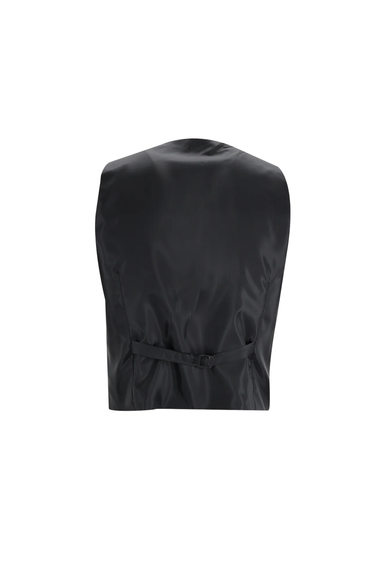 Siyah 7 Drop Slim Fit Dar Kesim Sivri Yaka Yelekli Smokin & Damatlık - Image 5