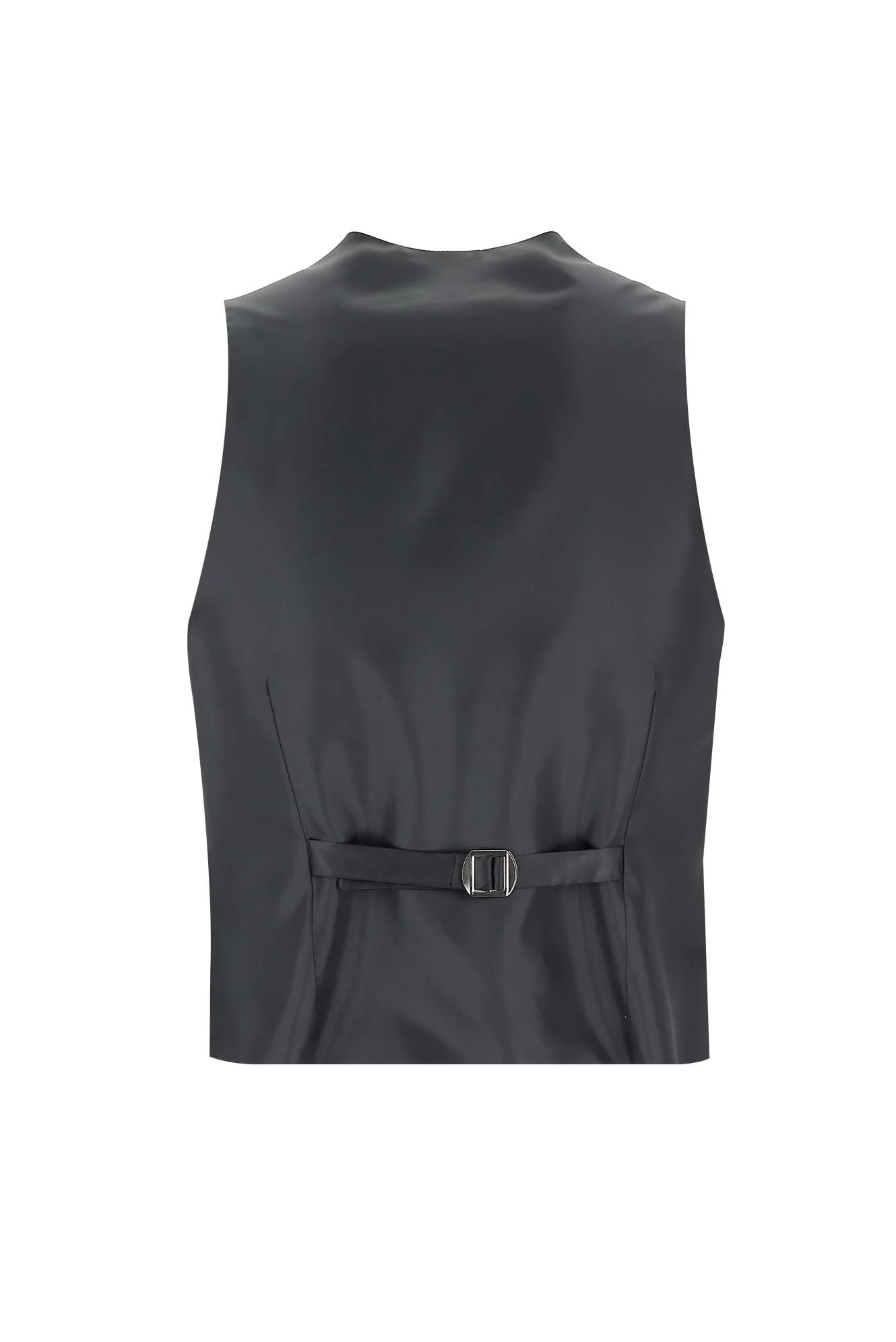 Siyah 7 Drop Slim Fit Dar Kesim Sivri Yaka Yelekli Smokin & Damatlık - Image 5