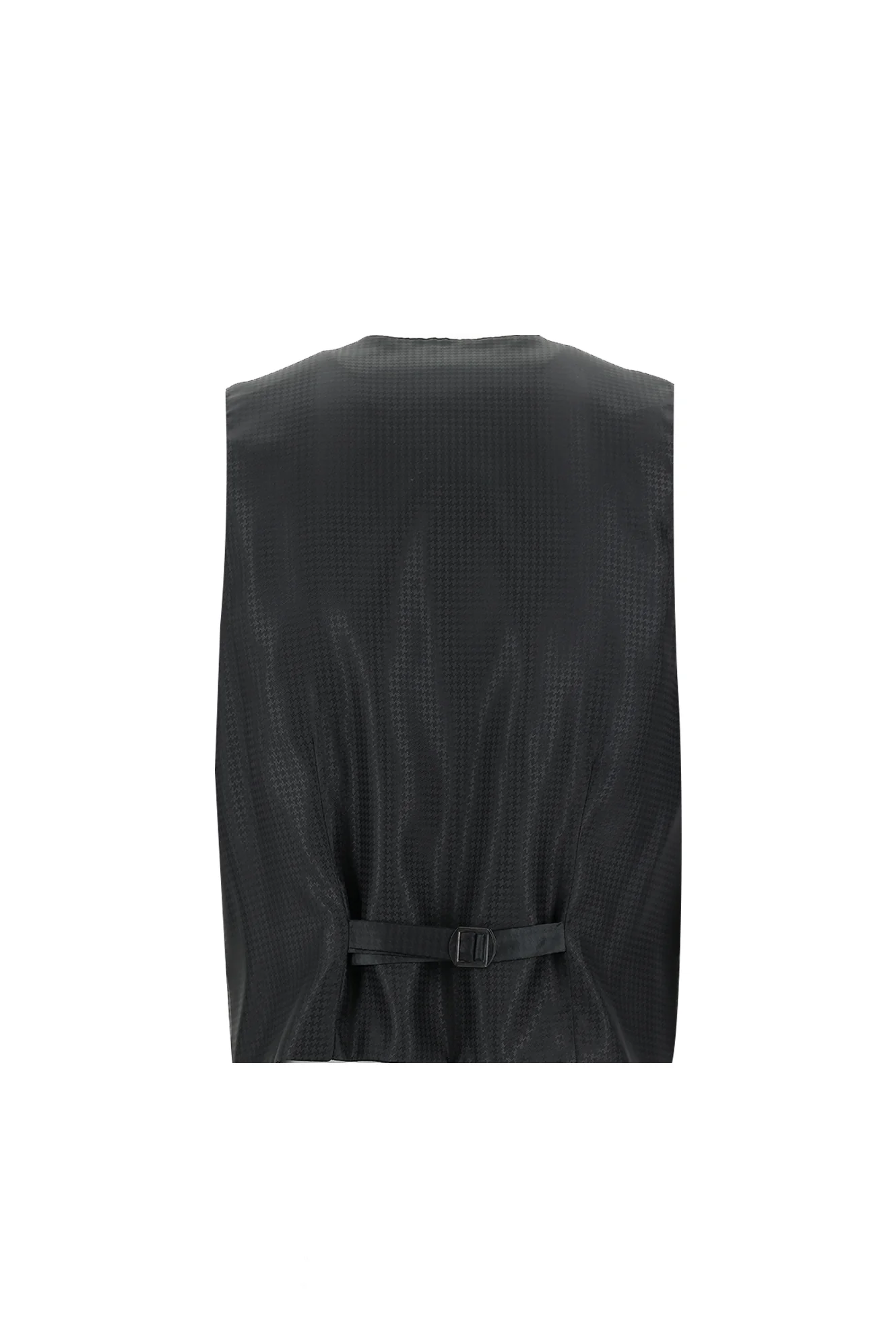 Siyah 7 Drop Slim Fit Dar Kesim Sivri Yaka Yelekli Smokin & Damatlık - Image 5