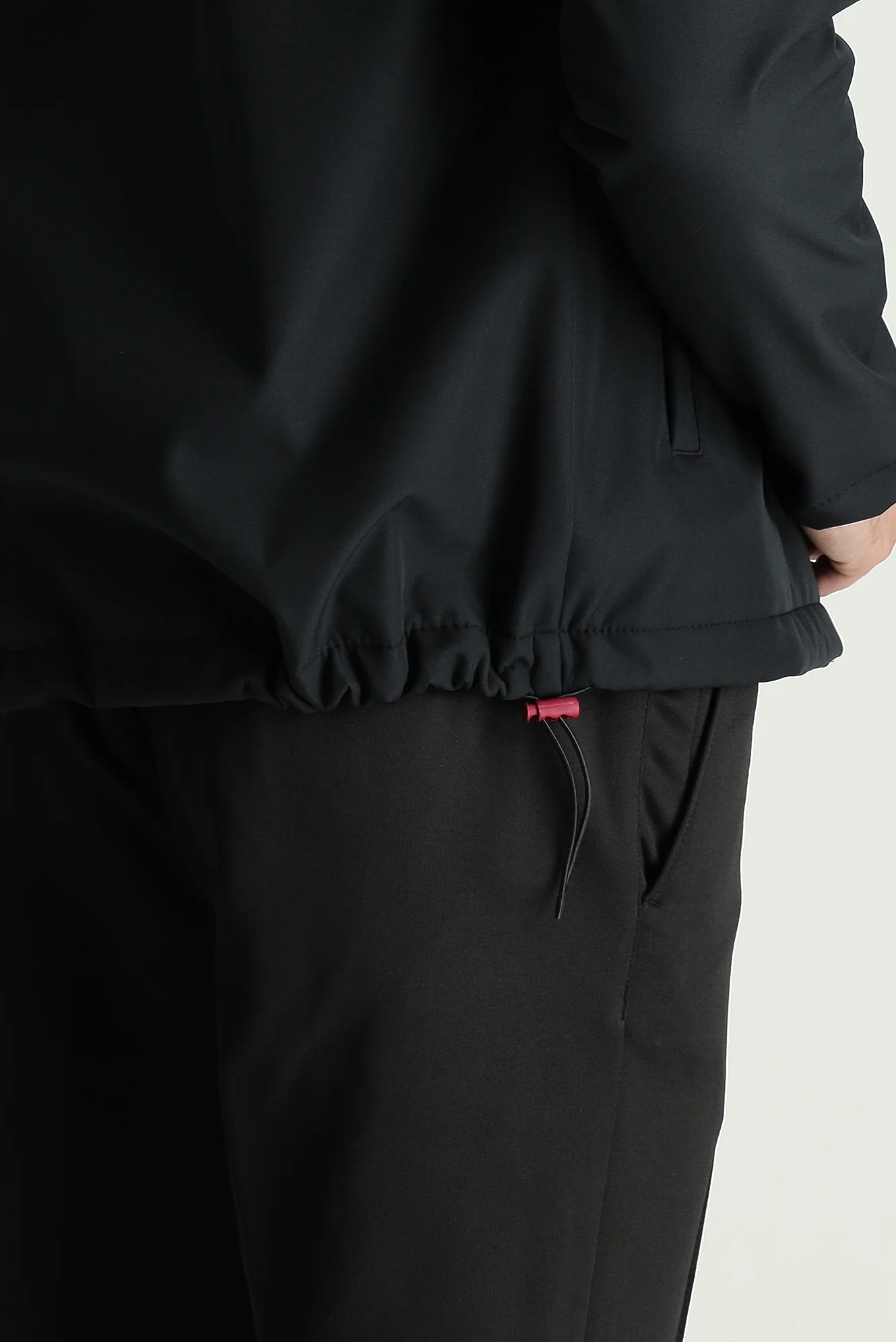 Siyah Slim Fit Dar Kesim Softshell Spor Mont - Image 7