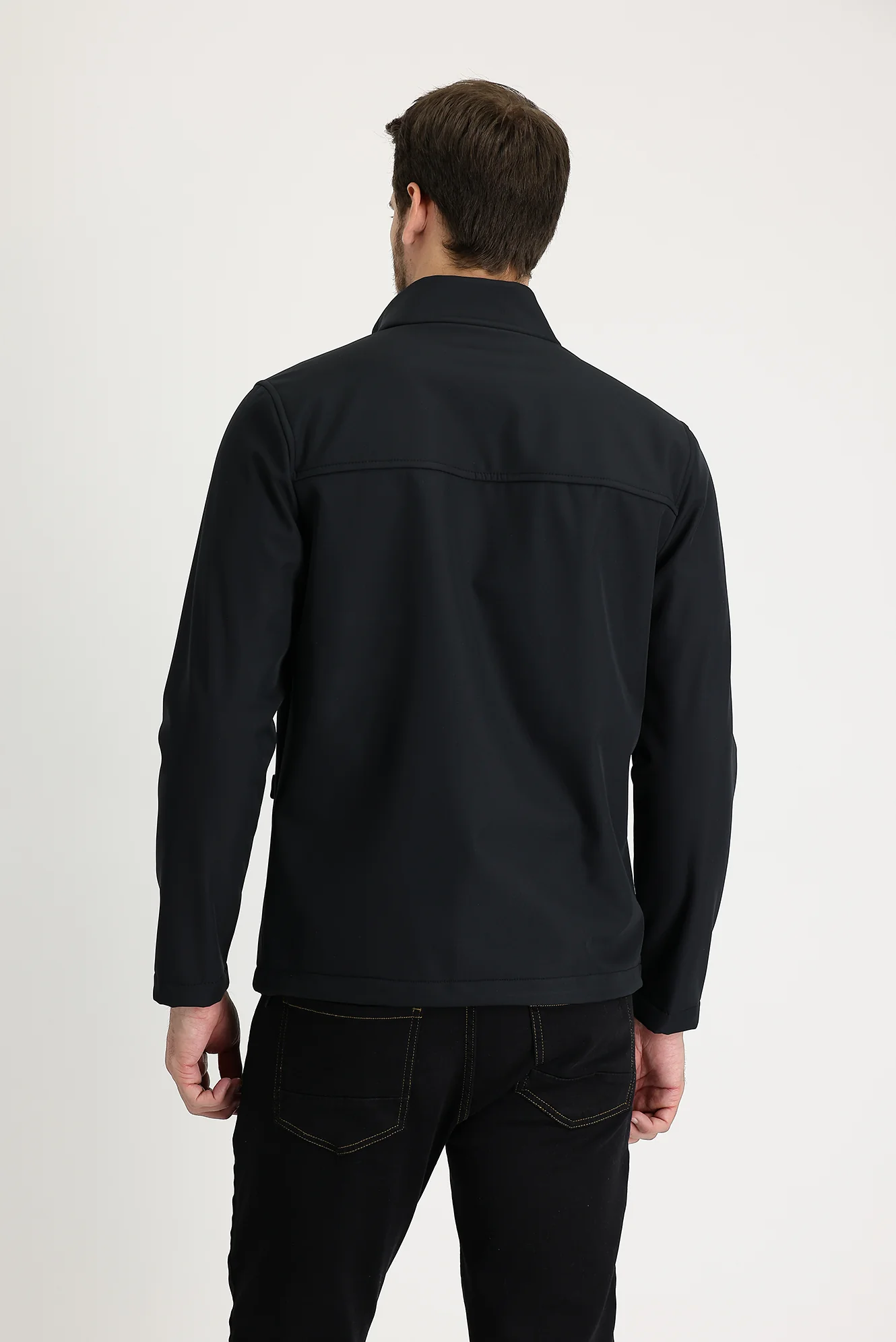 Siyah Slim Fit Dar Kesim Spor Mont - Image 3