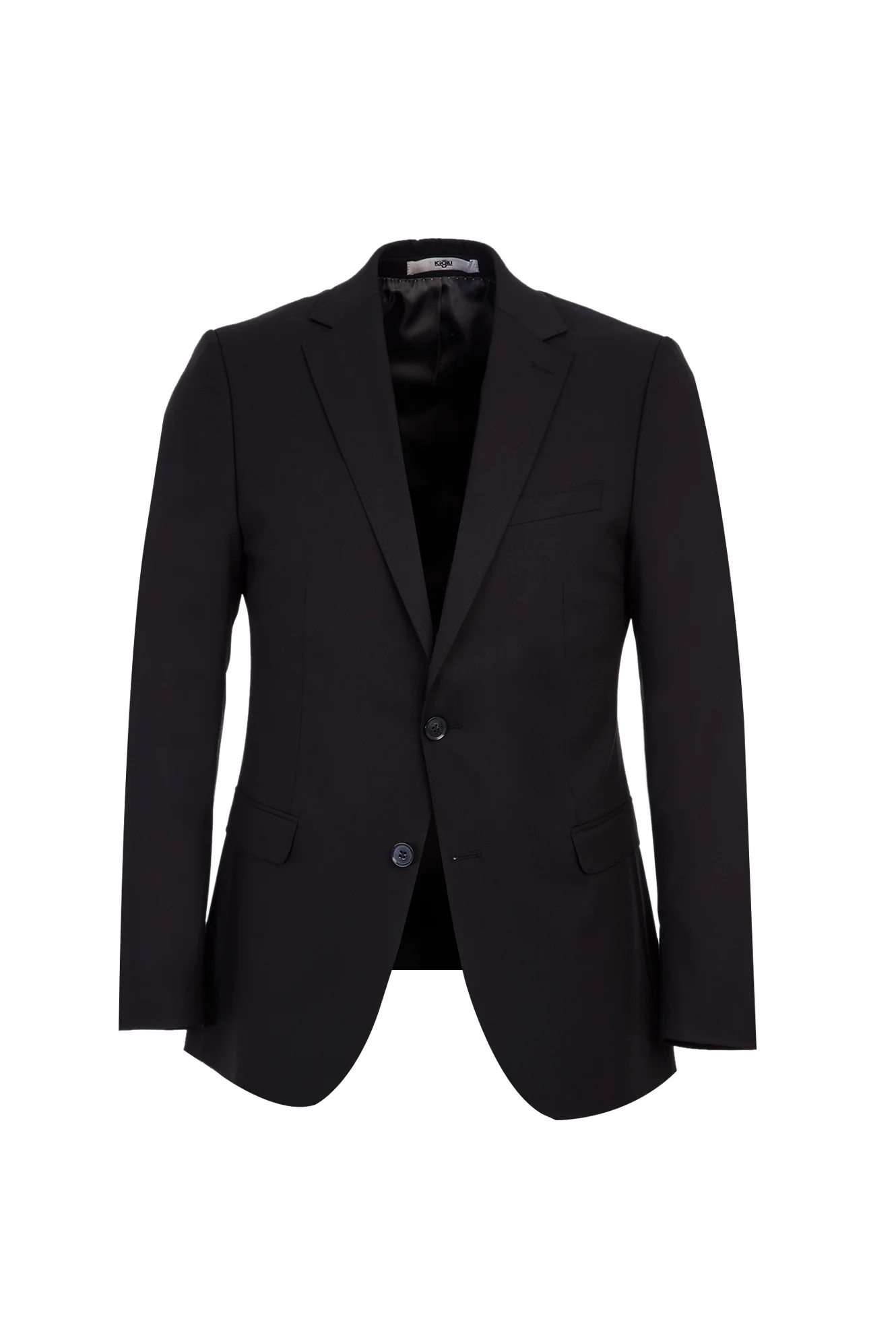 Siyah 7 Drop Slim Fit Dar Kesim Takım Elbise - Image 2