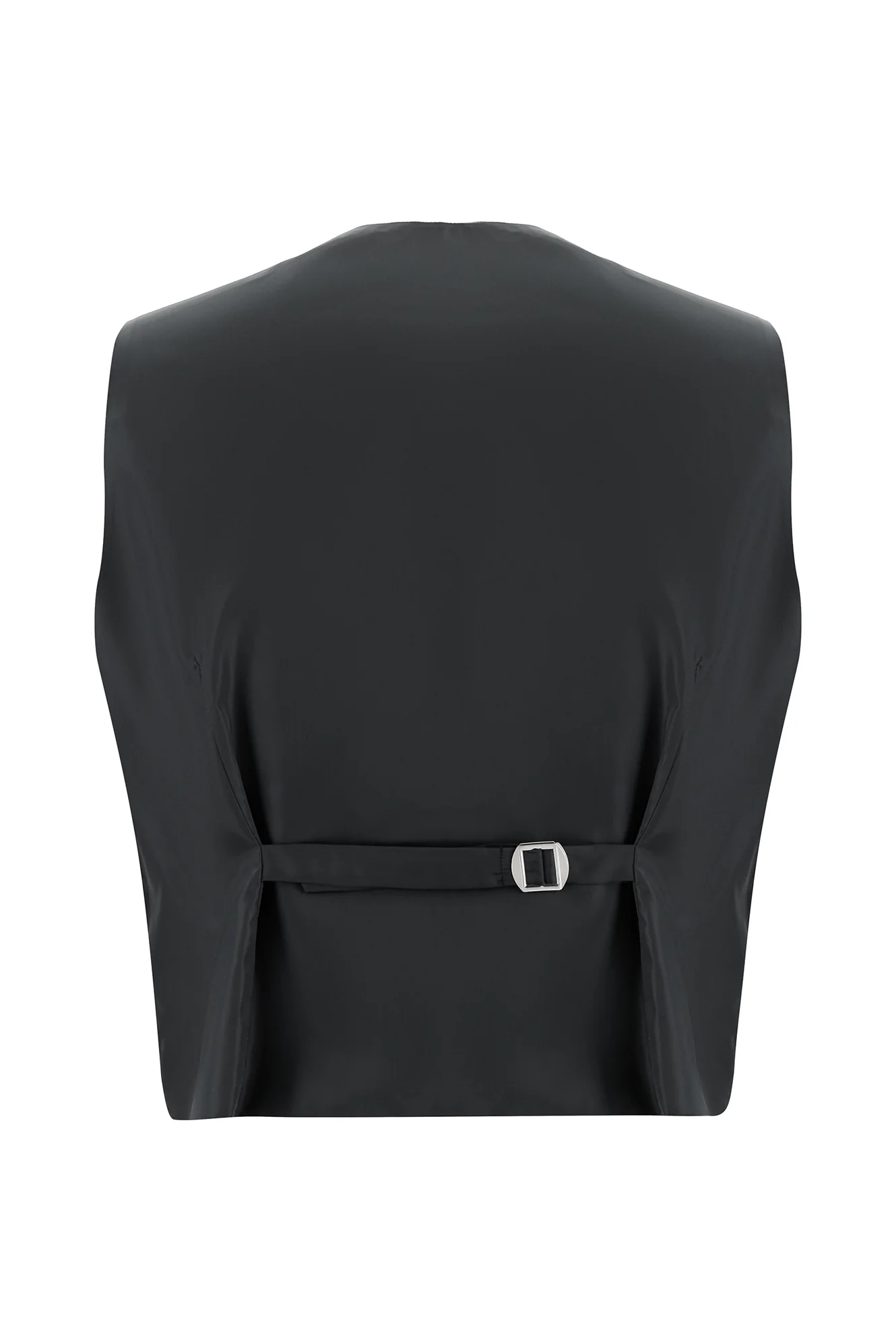 Siyah 7 Drop Slim Fit Dar Kesim Yelekli Takım Elbise - Image 5
