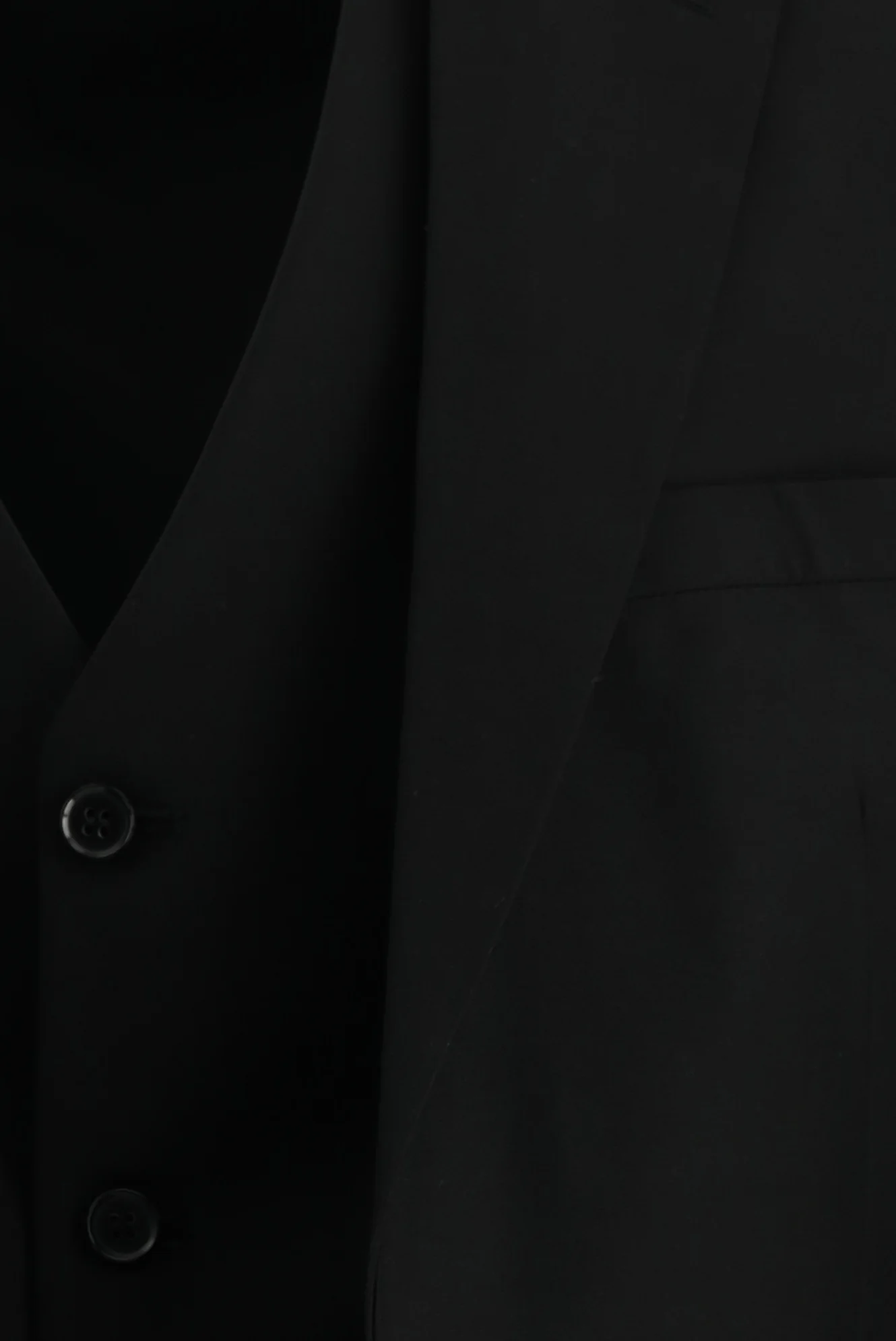 Siyah 7 Drop Slim Fit Dar Kesim Yelekli Takım Elbise - Image 6