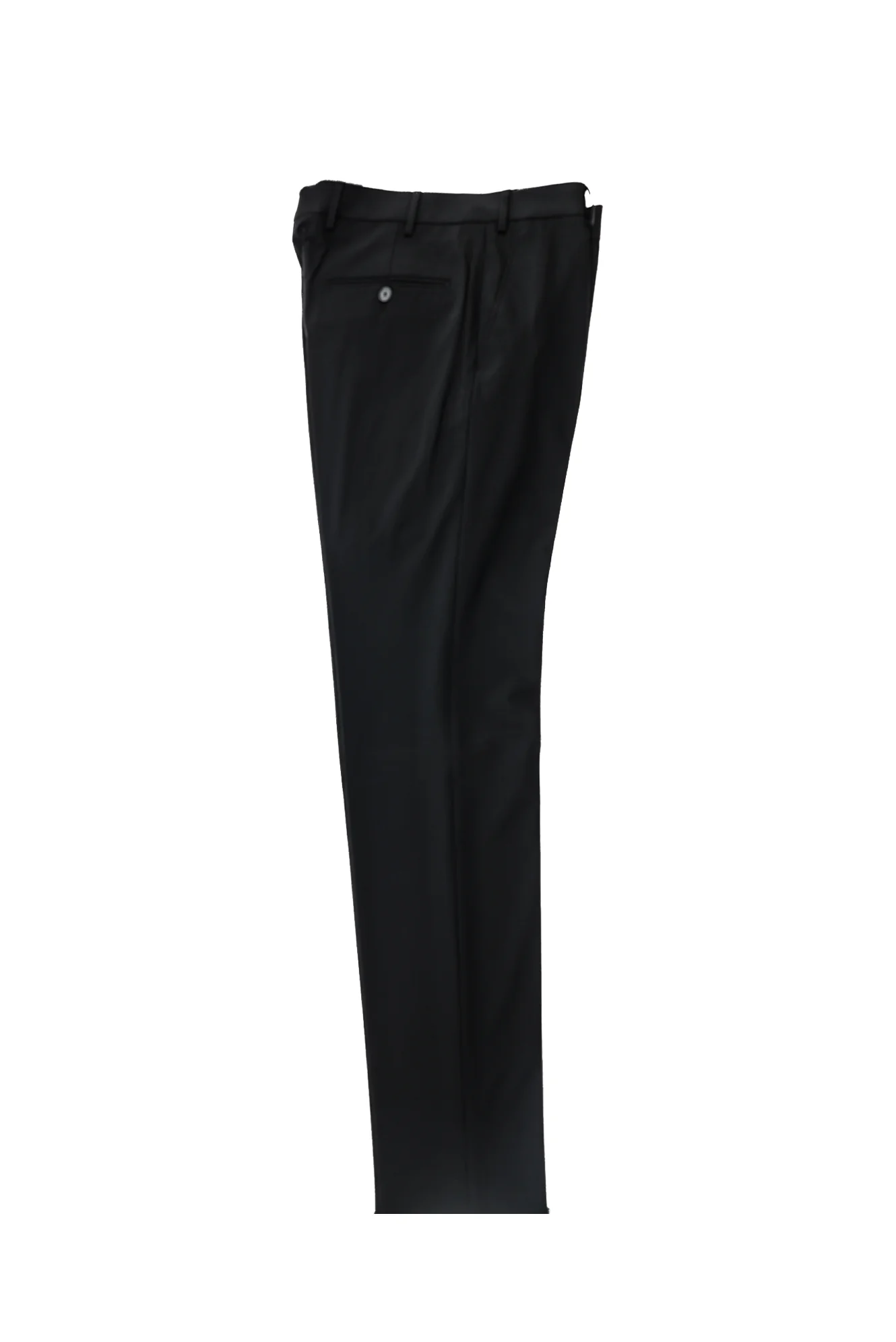 Siyah 7 Drop Slim Fit Dar Kesim Yünlü Klasik Kumaş Pantolon