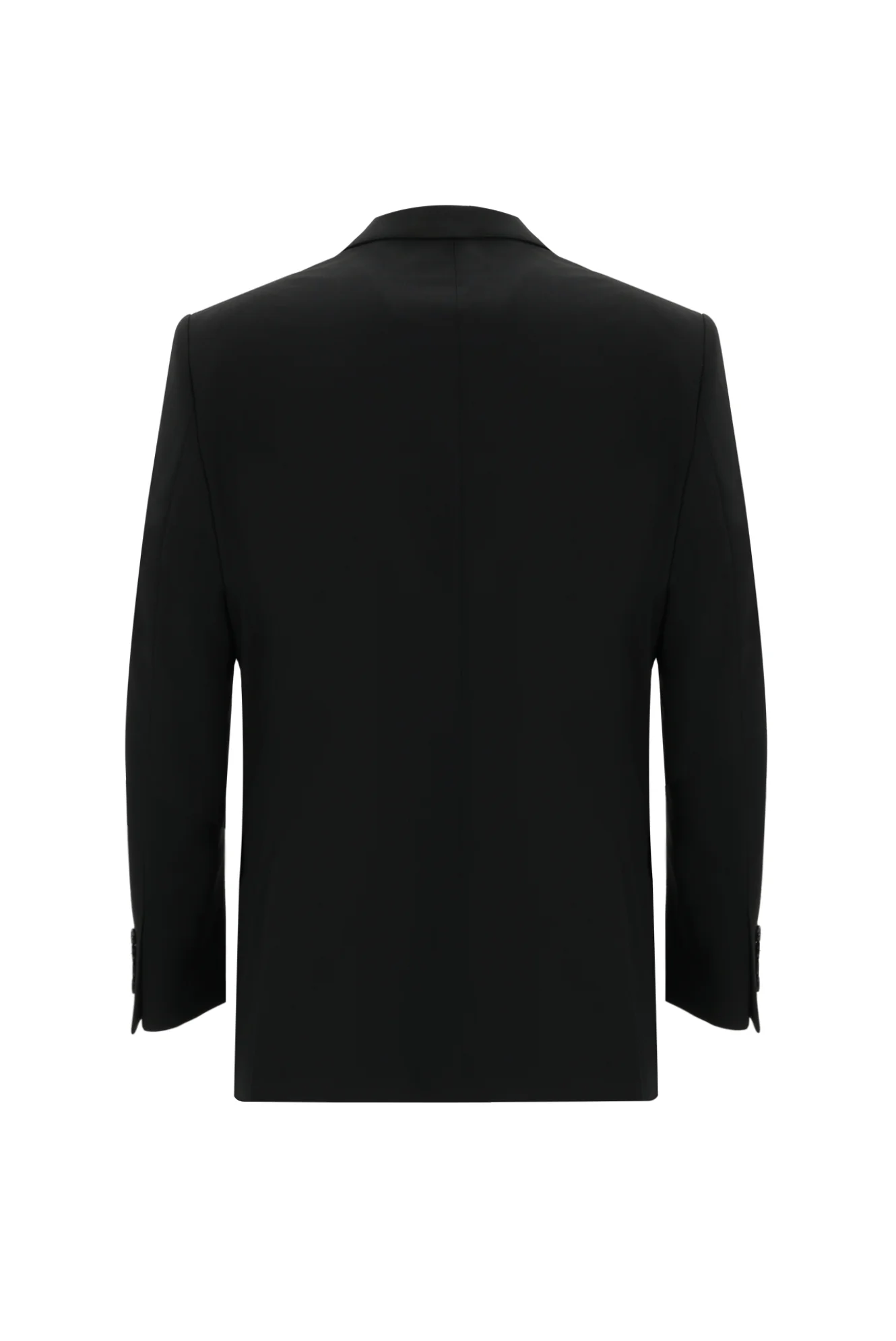 Siyah 7 Drop Slim Fit Dar Kesim Yünlü Takım Elbise - Image 3